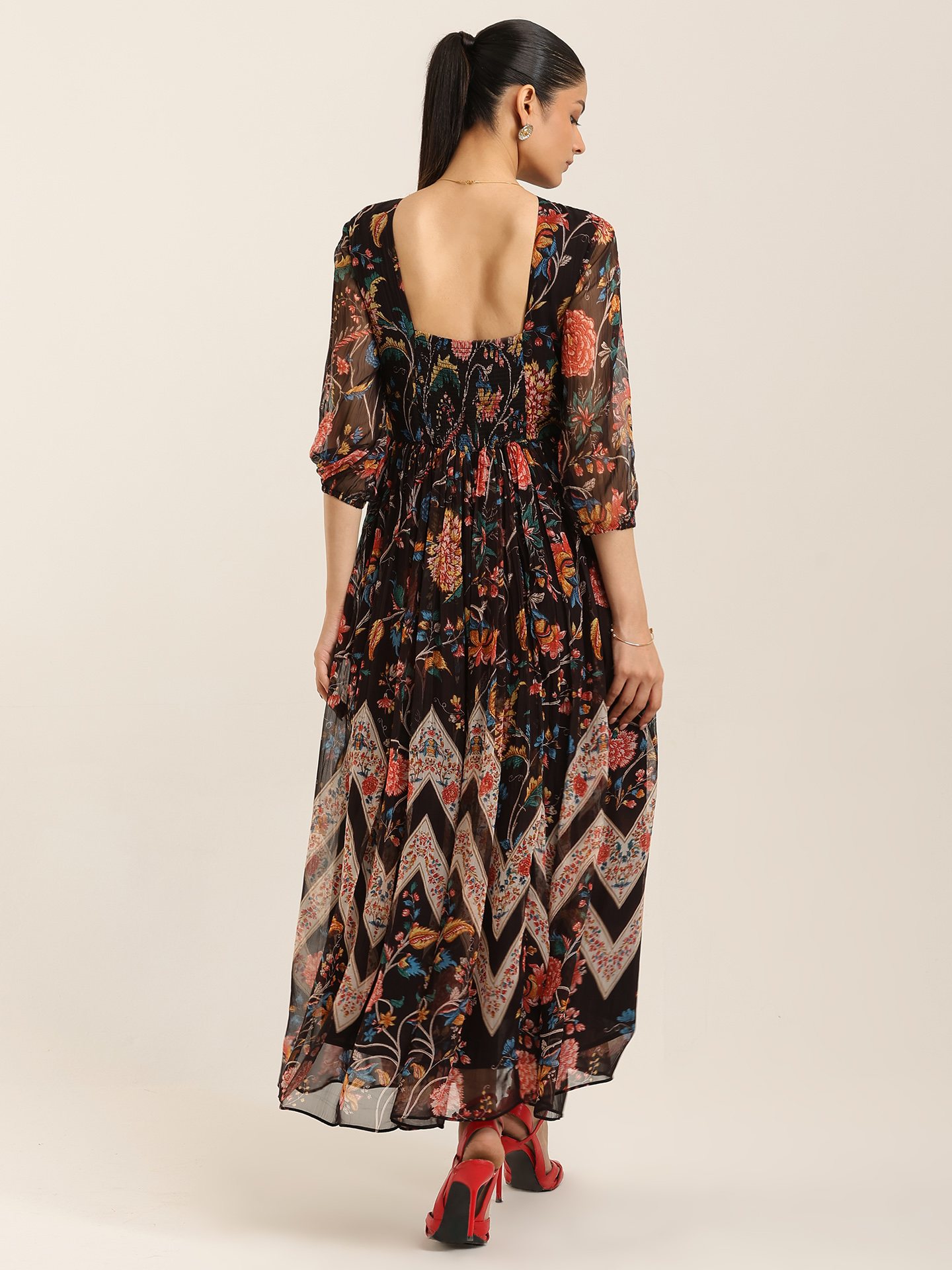 Black Margo Long Dress