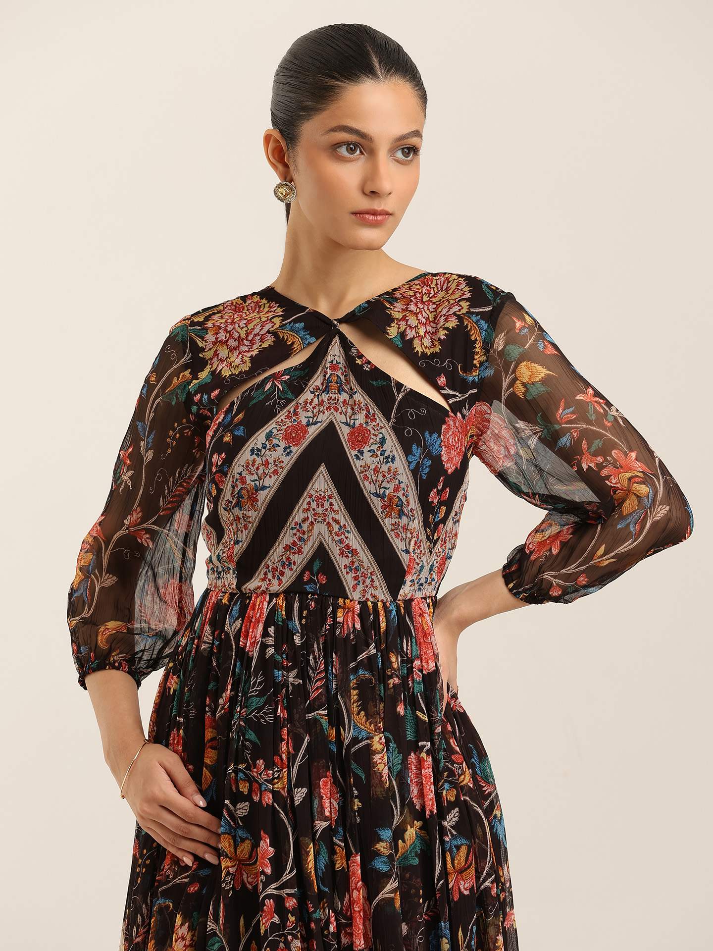 Black Margo Long Dress