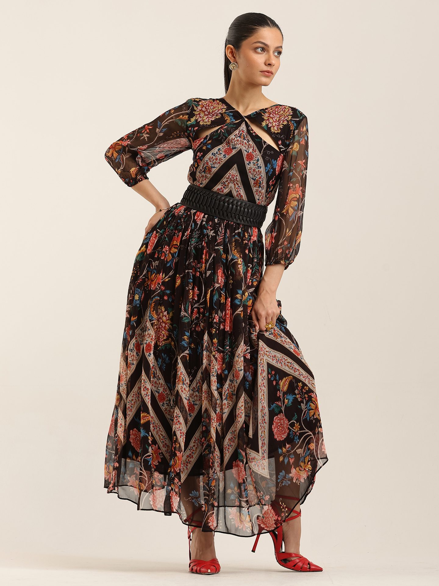 Black Margo Long Dress