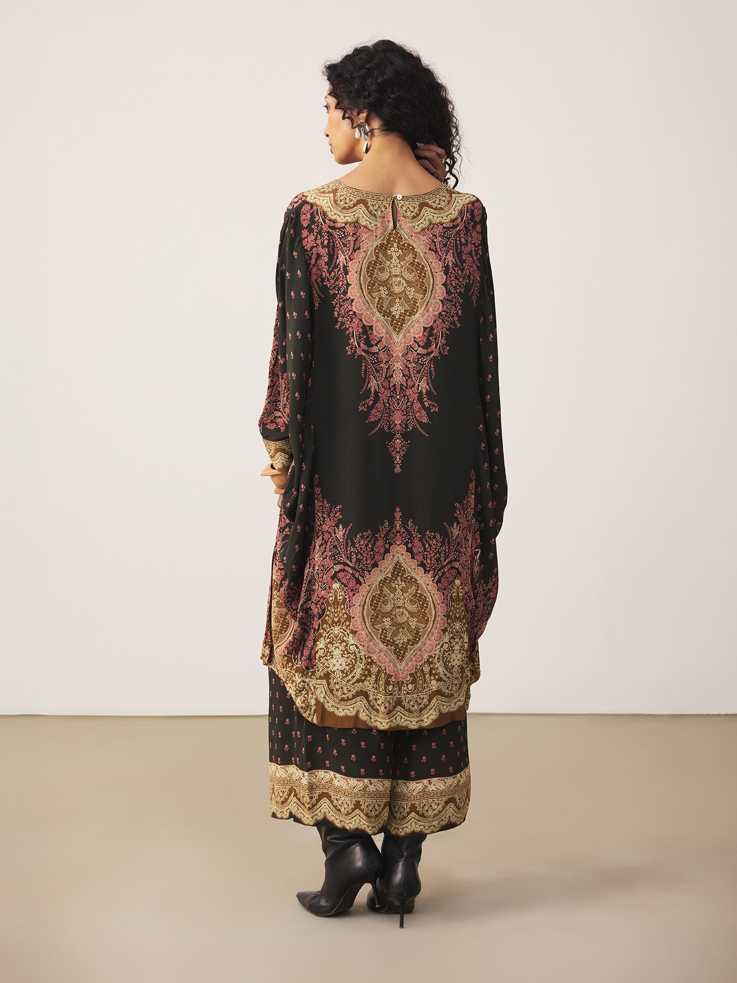 Black Palak Cord Set