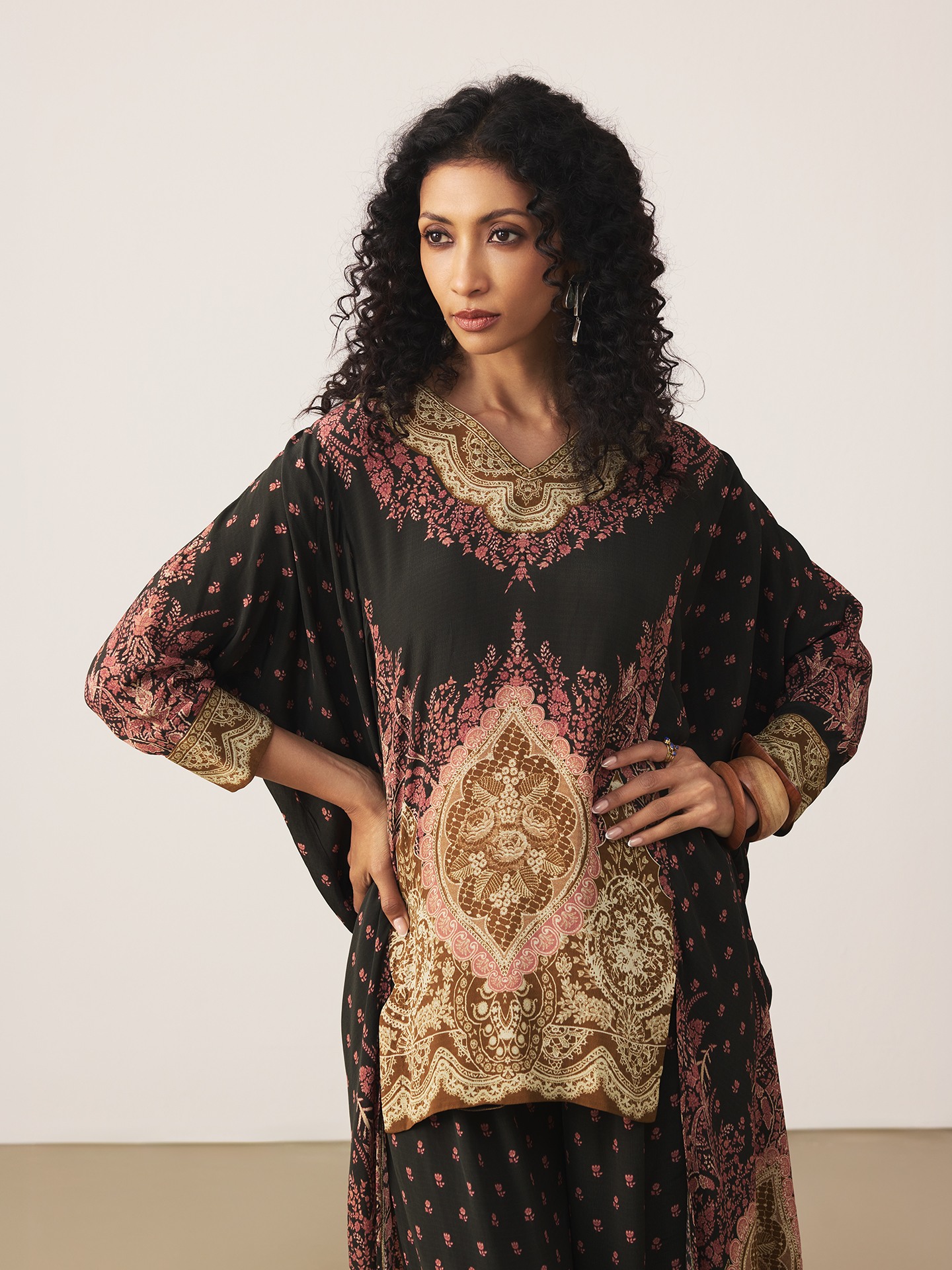 Black Palak Cord Set
