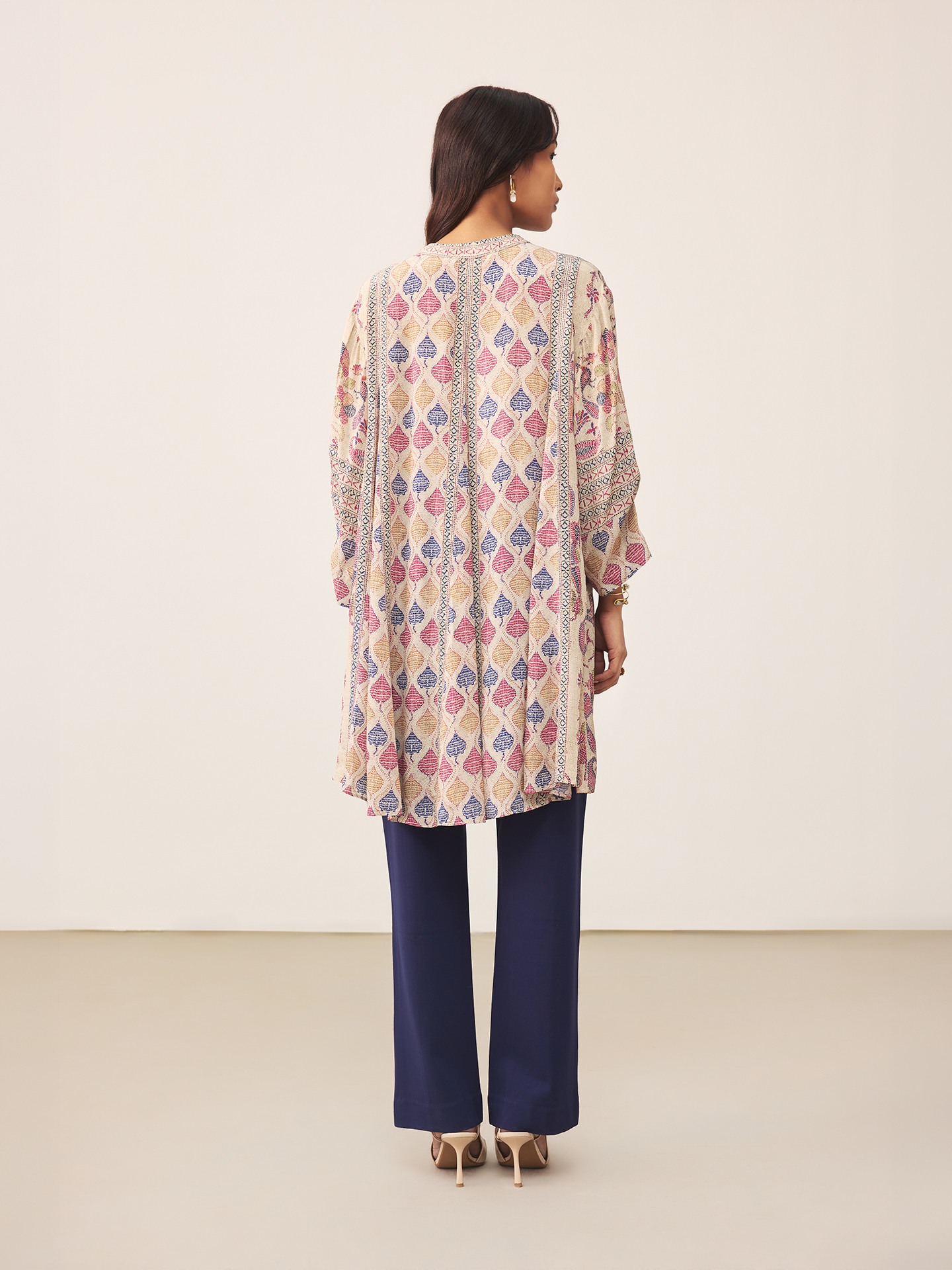Ecru Kantha Art Shirt