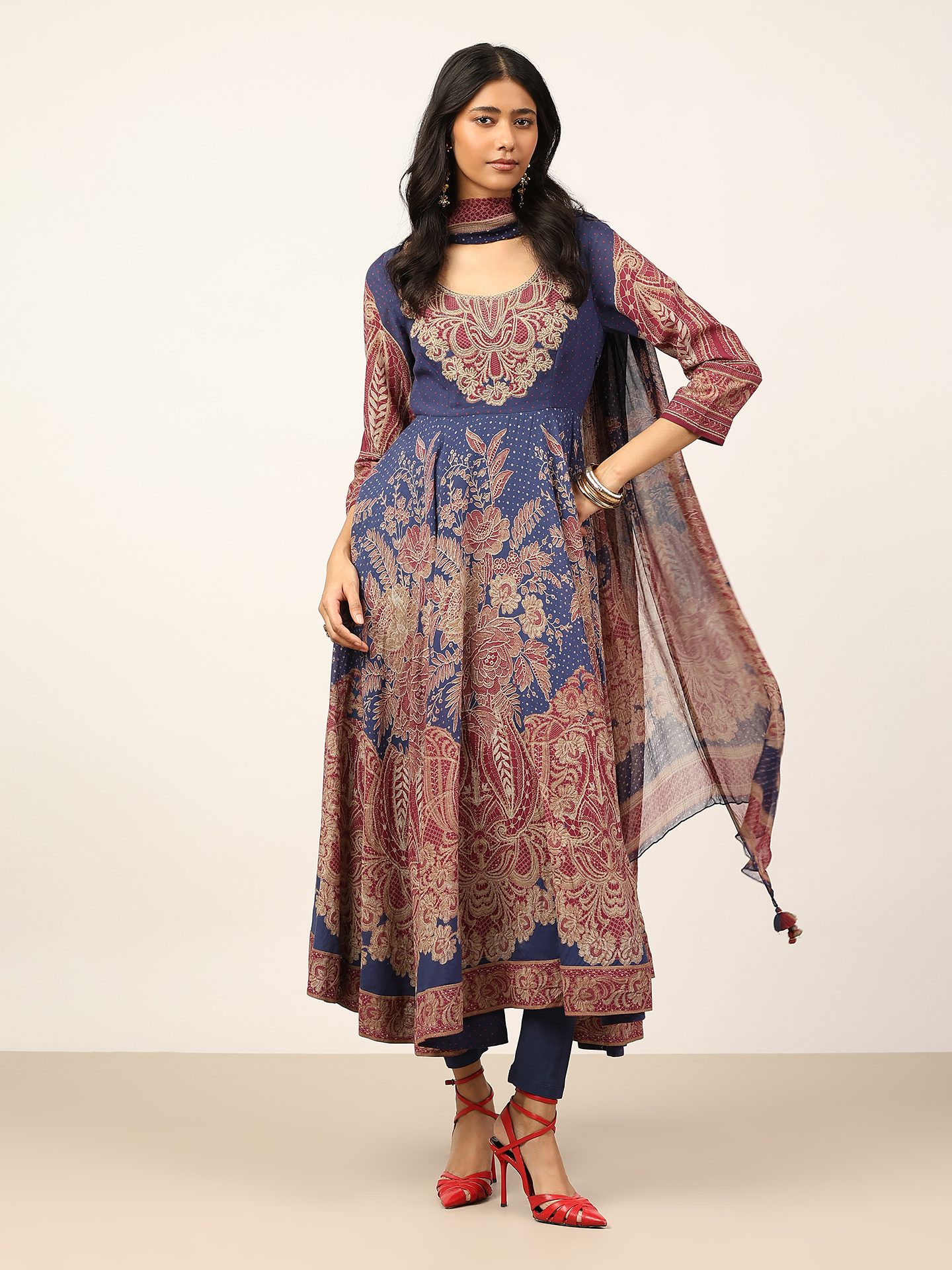 Blue Lisaa Suit Set