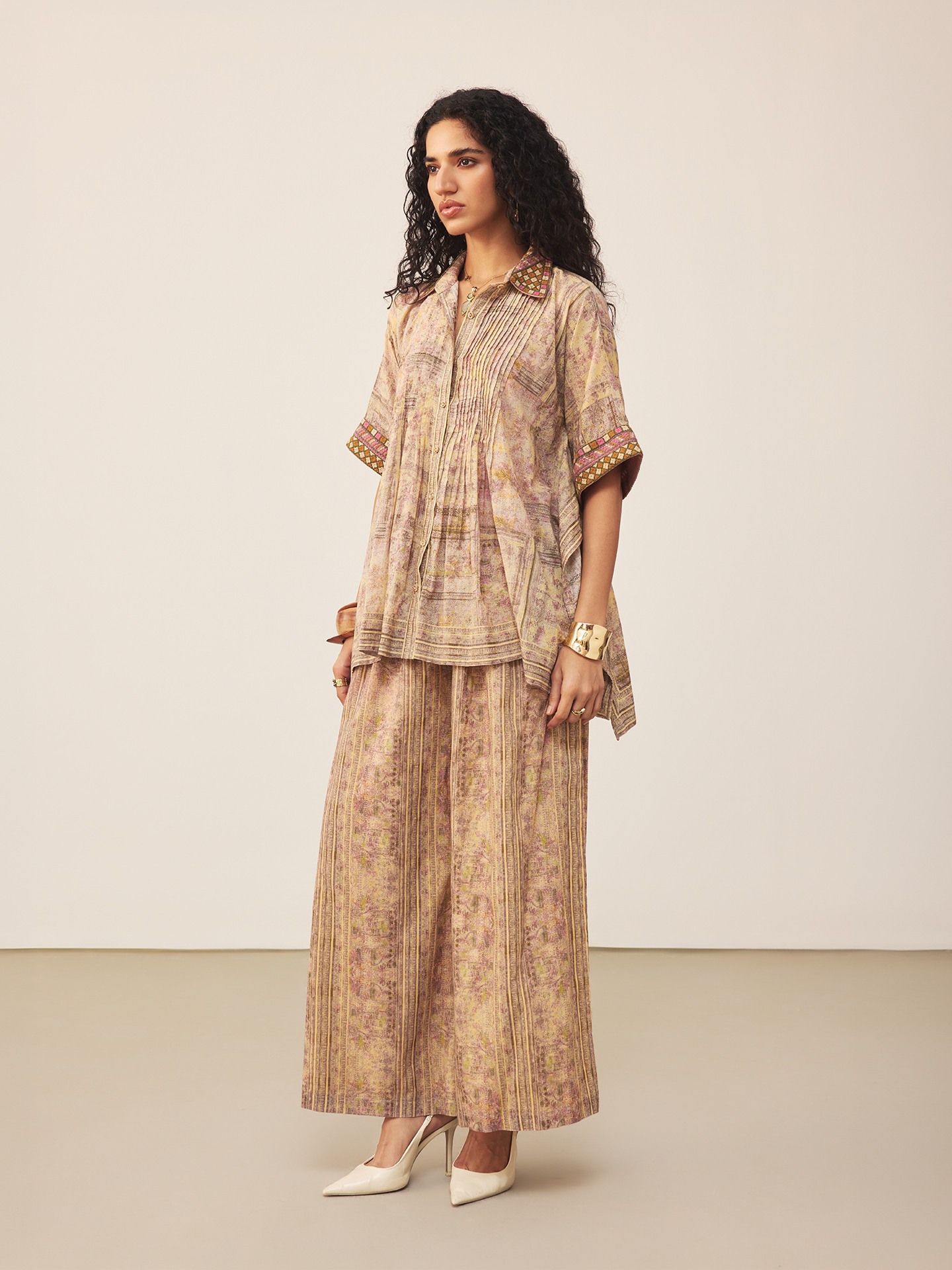 Yellow Achhara Cord Set