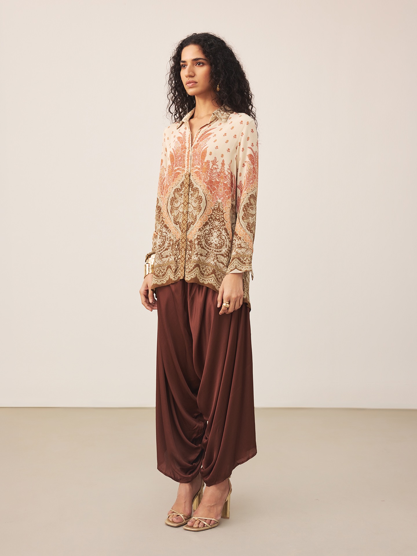 Beige Palak Shirt