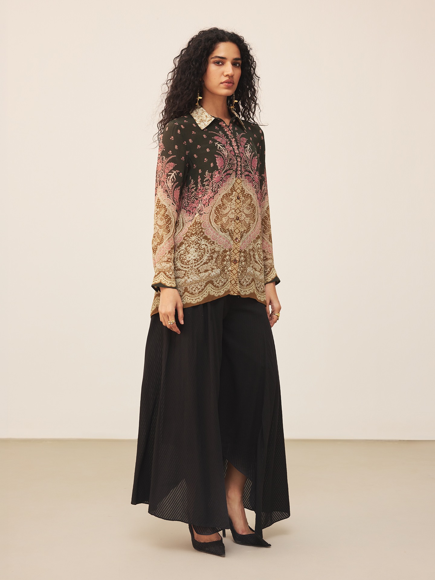 Black Palak Shirt