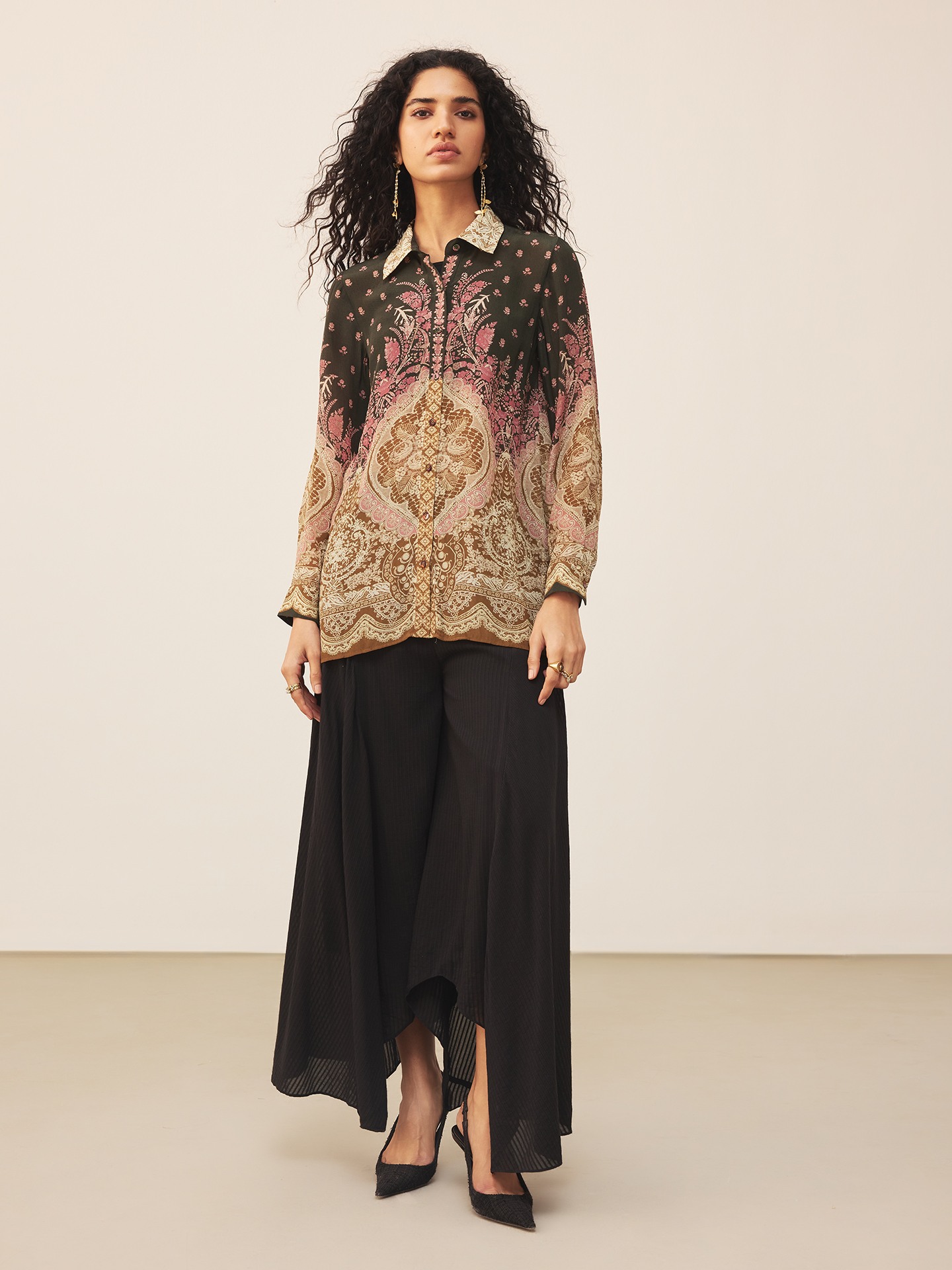 Black Palak Shirt