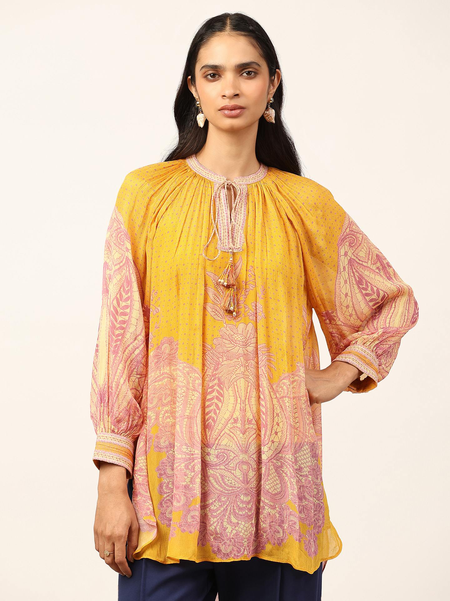 Yellow Lisaa Kurti