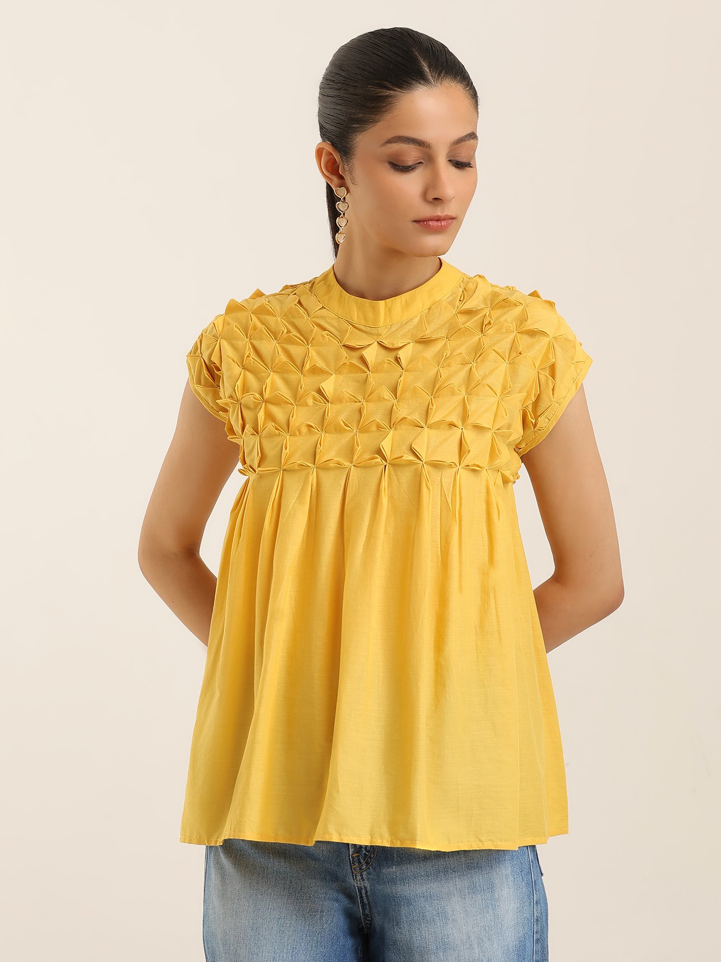 Yellow Ravinia Short Top