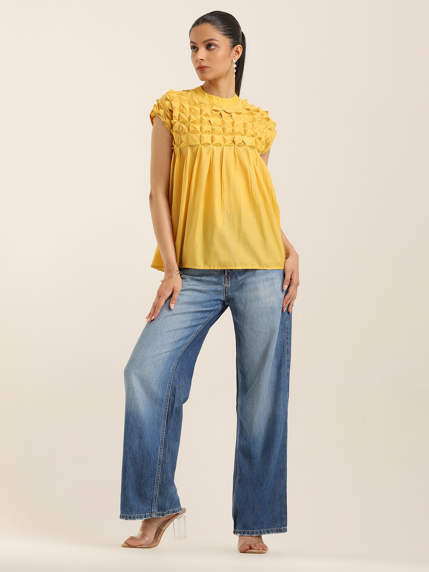 Yellow Ravinia Short Top