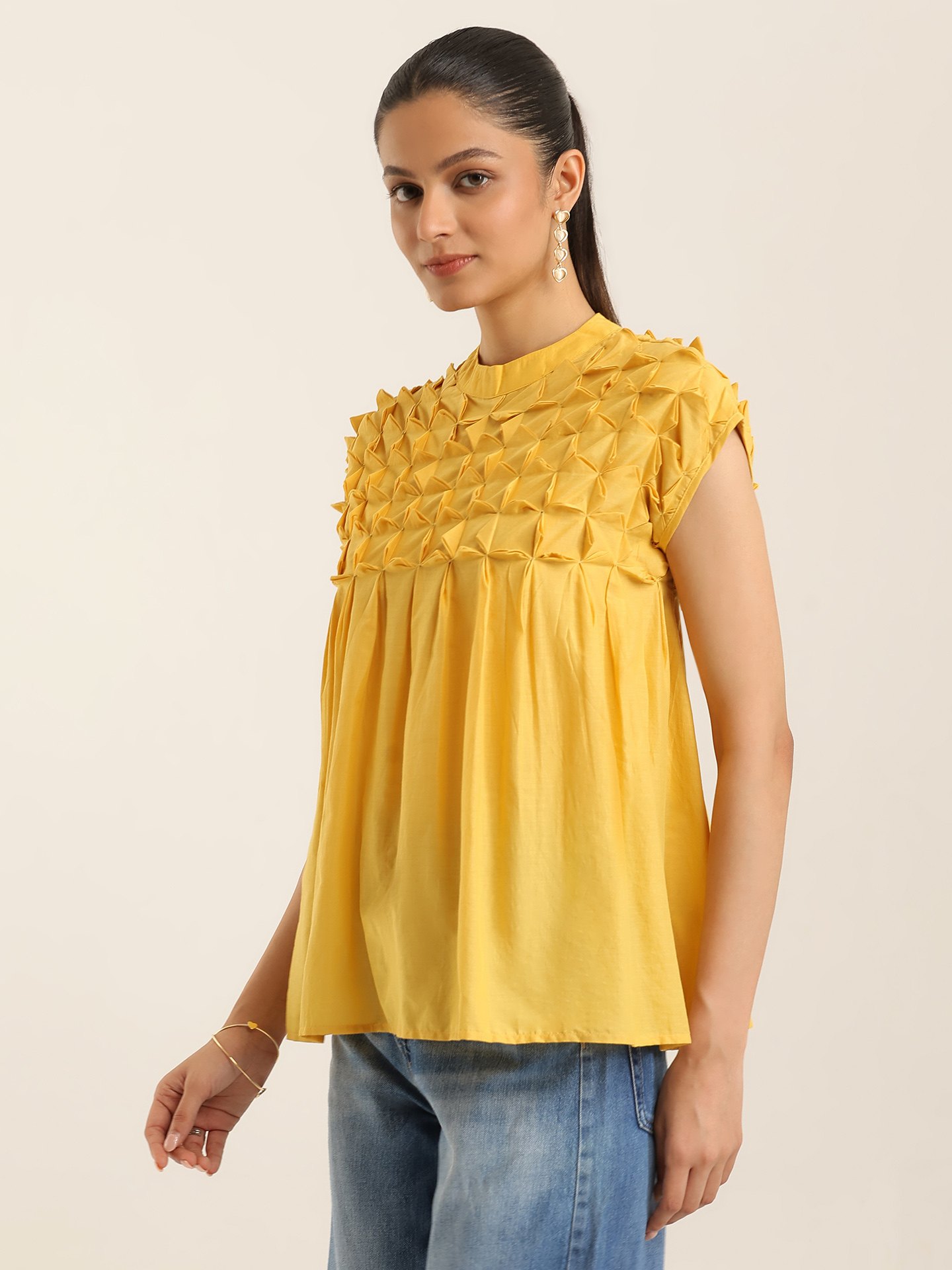 Yellow Ravinia Short Top