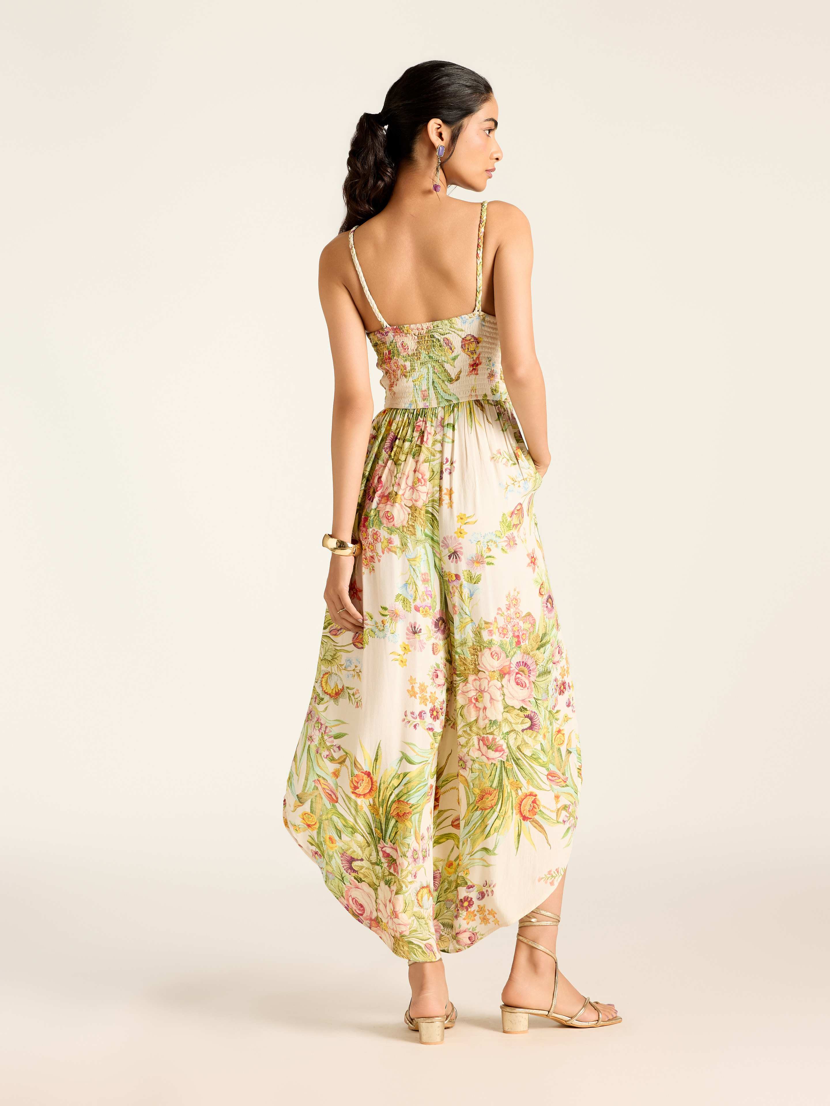 White Rosene Jump Suit