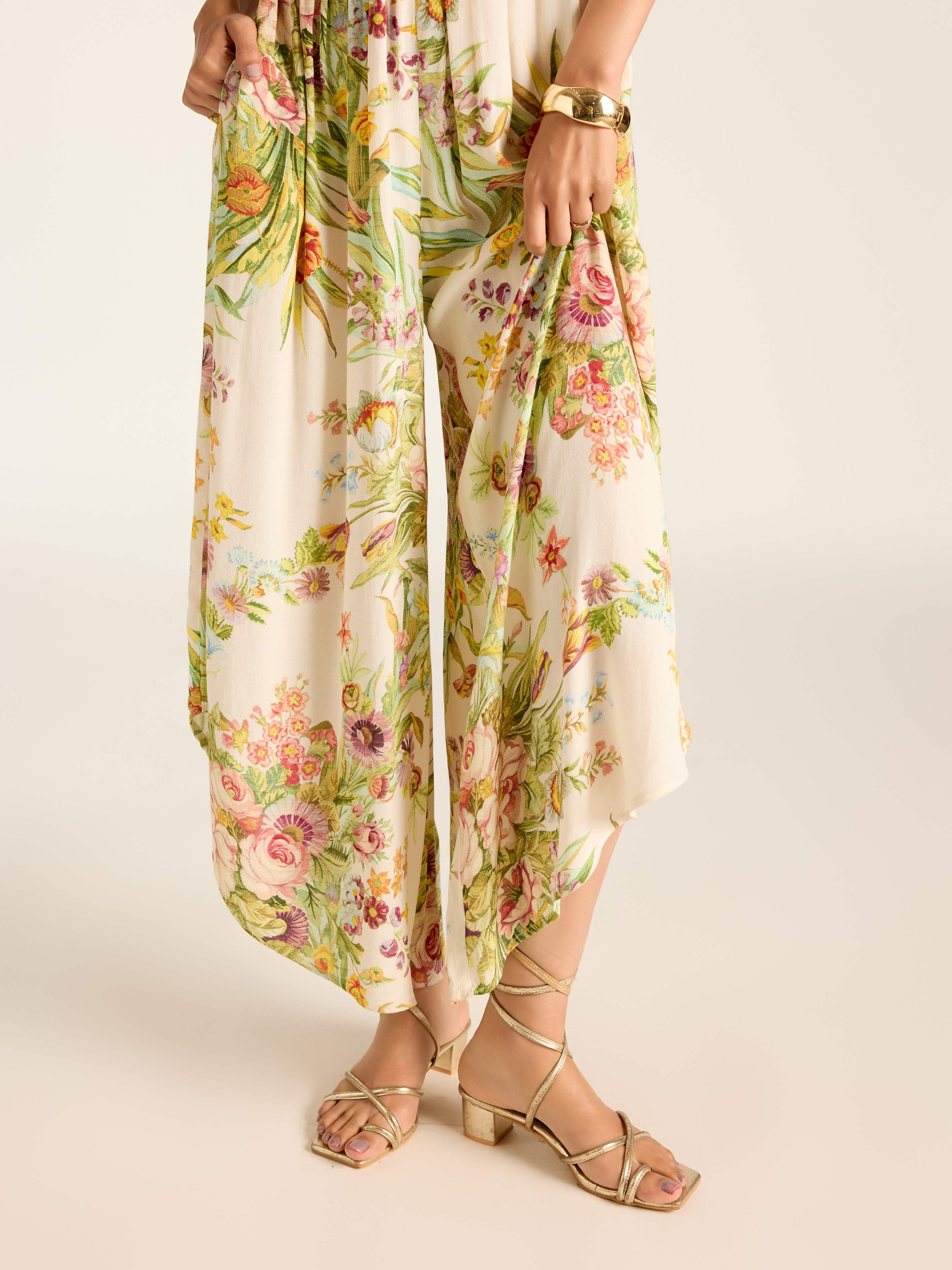 White Rosene Jump Suit
