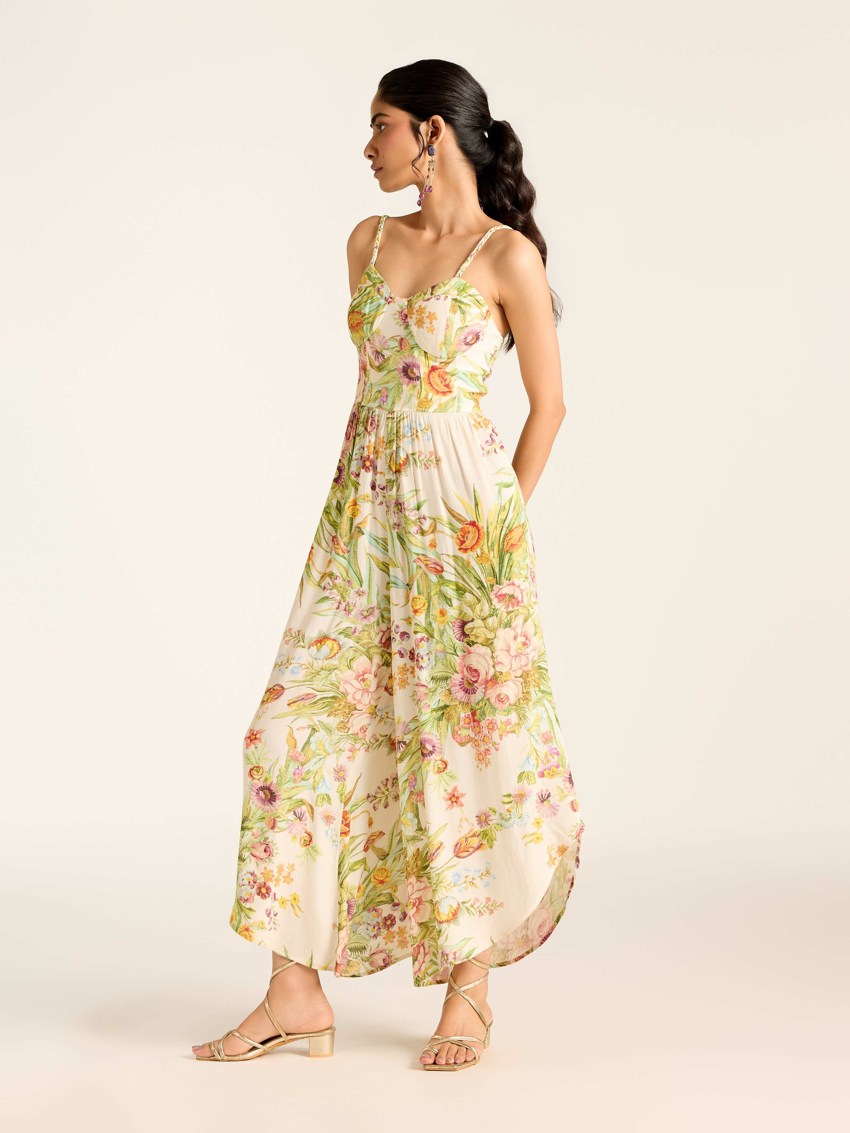 White Rosene Jump Suit
