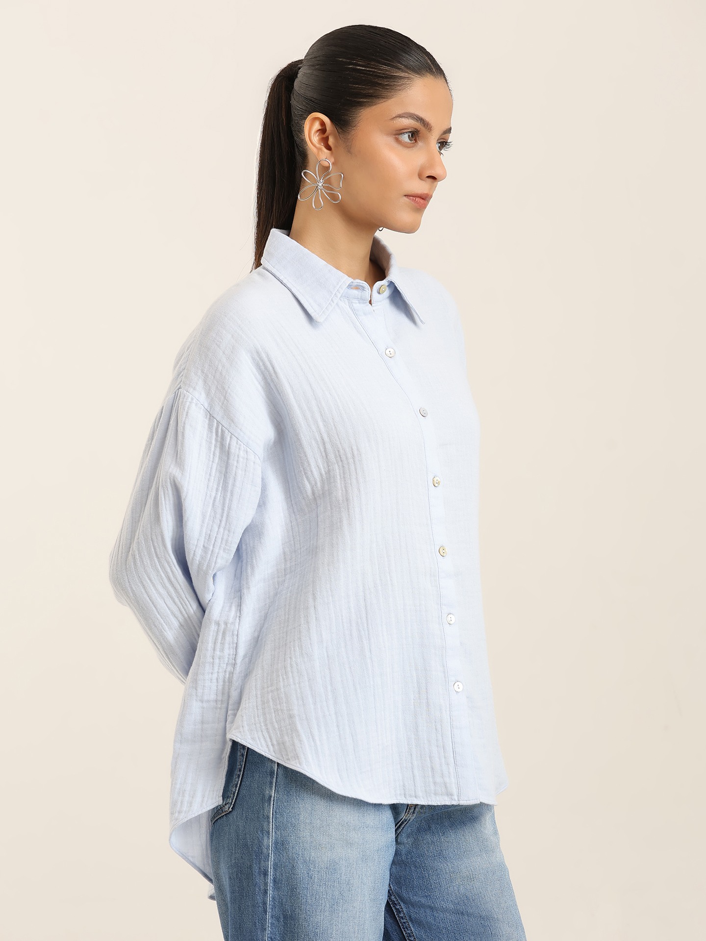 POWDER BLUE MARGO SHIRT