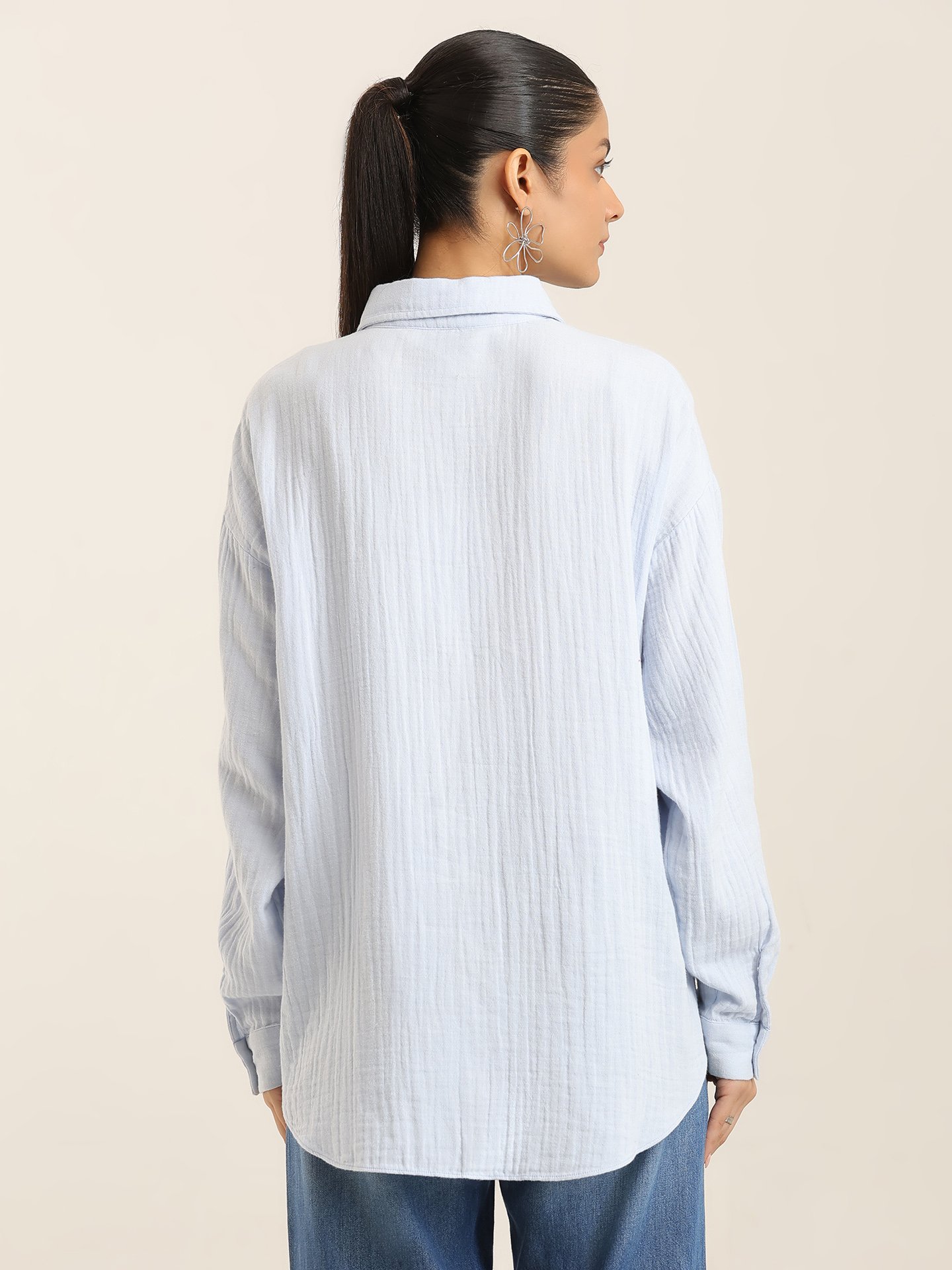 POWDER BLUE MARGO SHIRT