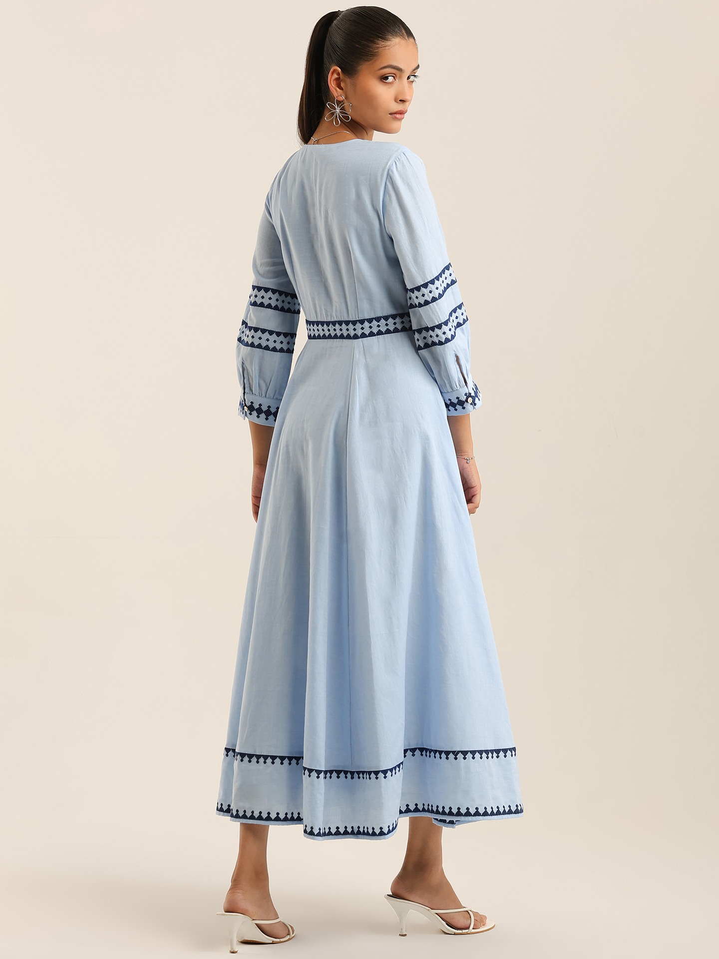 Powder Blue Penny Long Dress