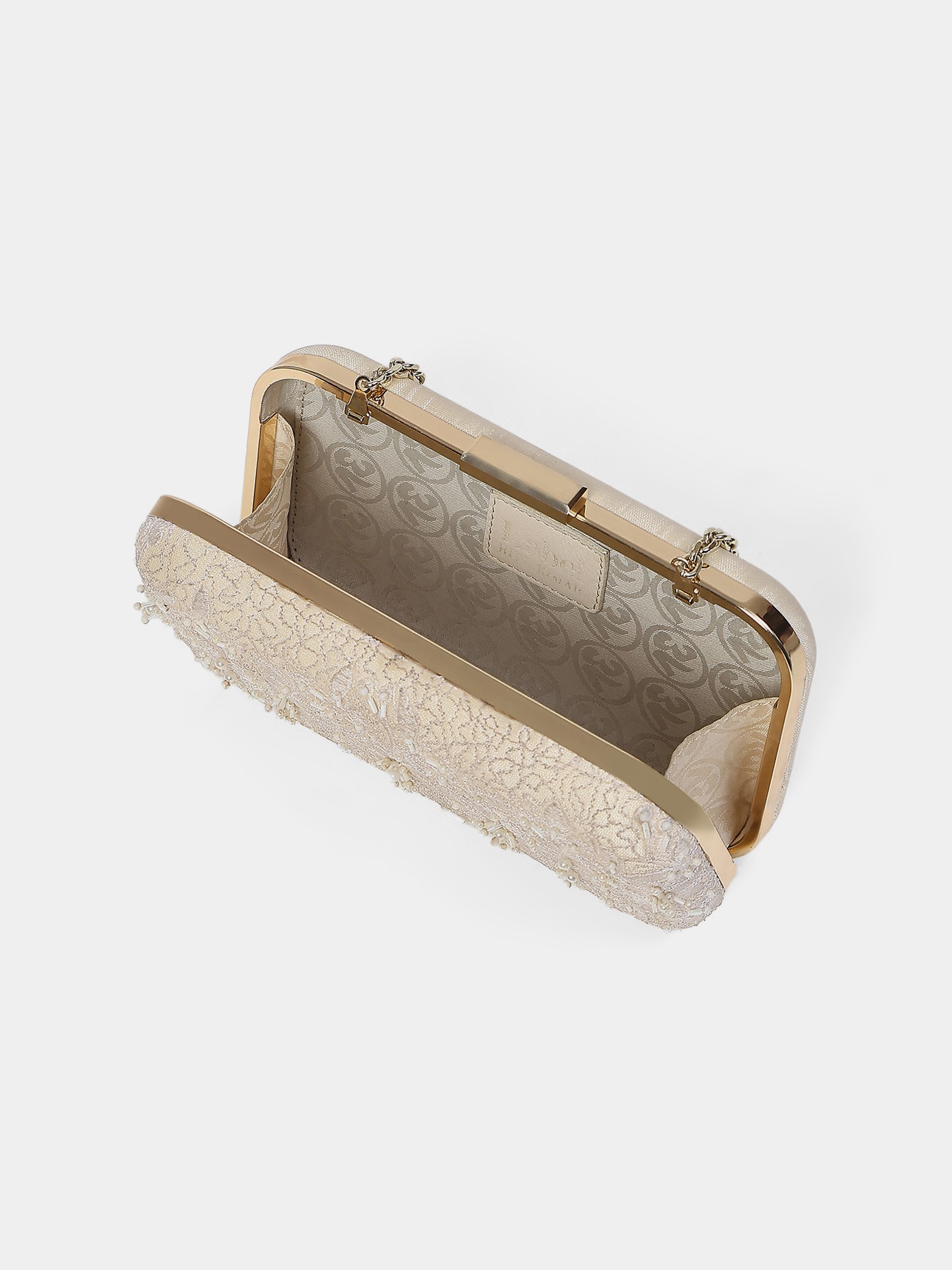 Off White Mavis Clutch