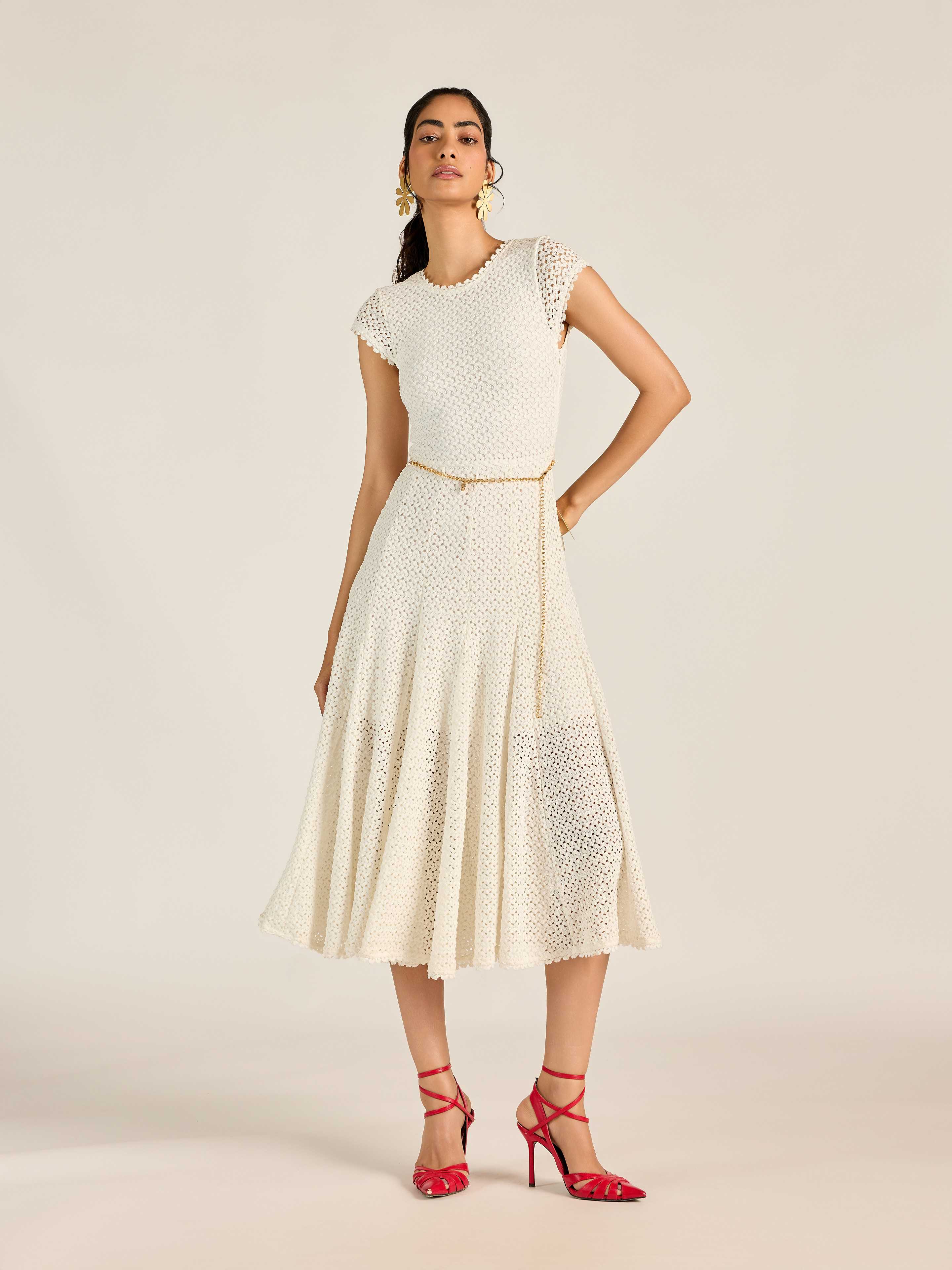 White Chase Long Dress