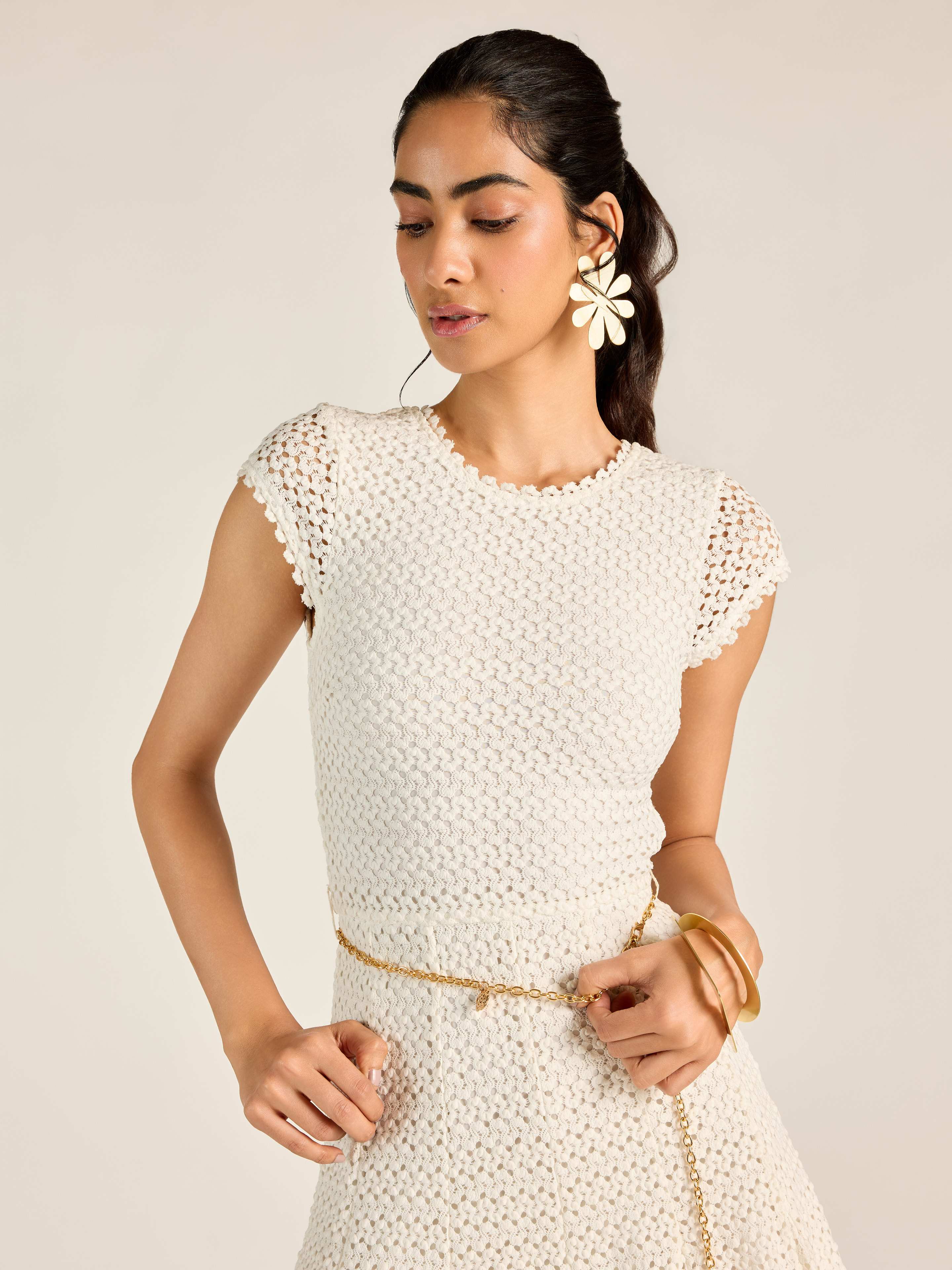White Chase Long Dress