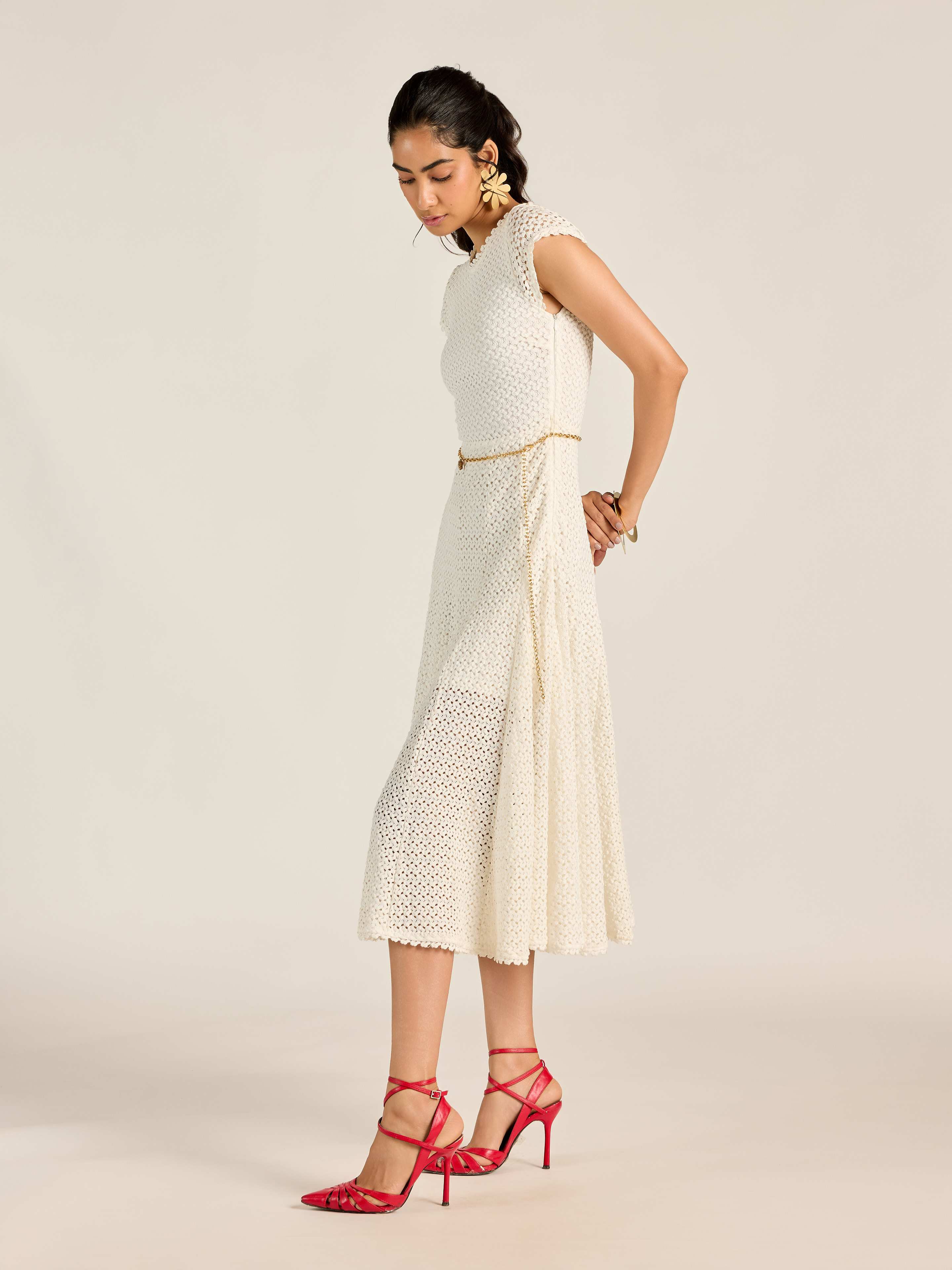 White Chase Long Dress