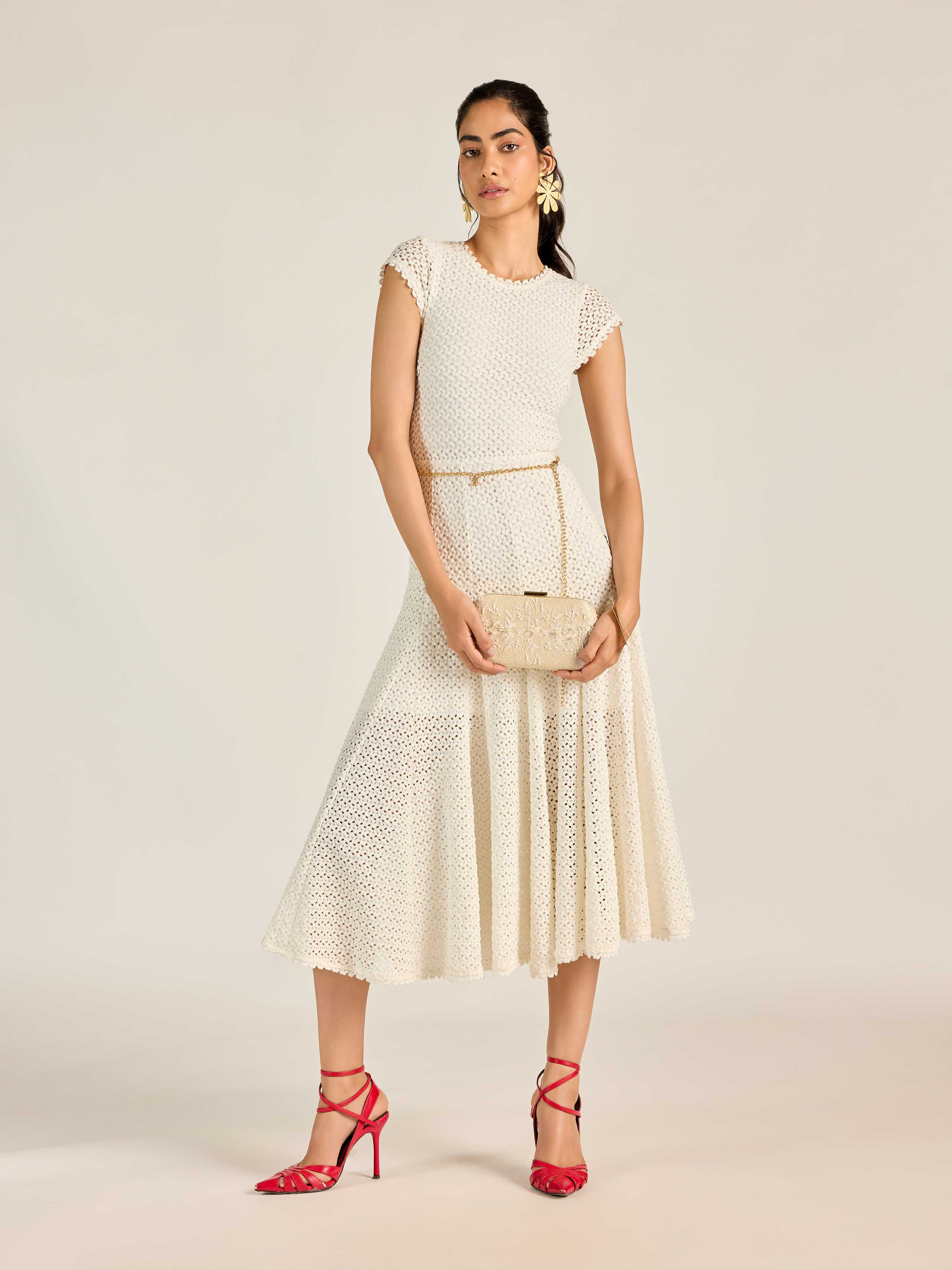 White Chase Long Dress