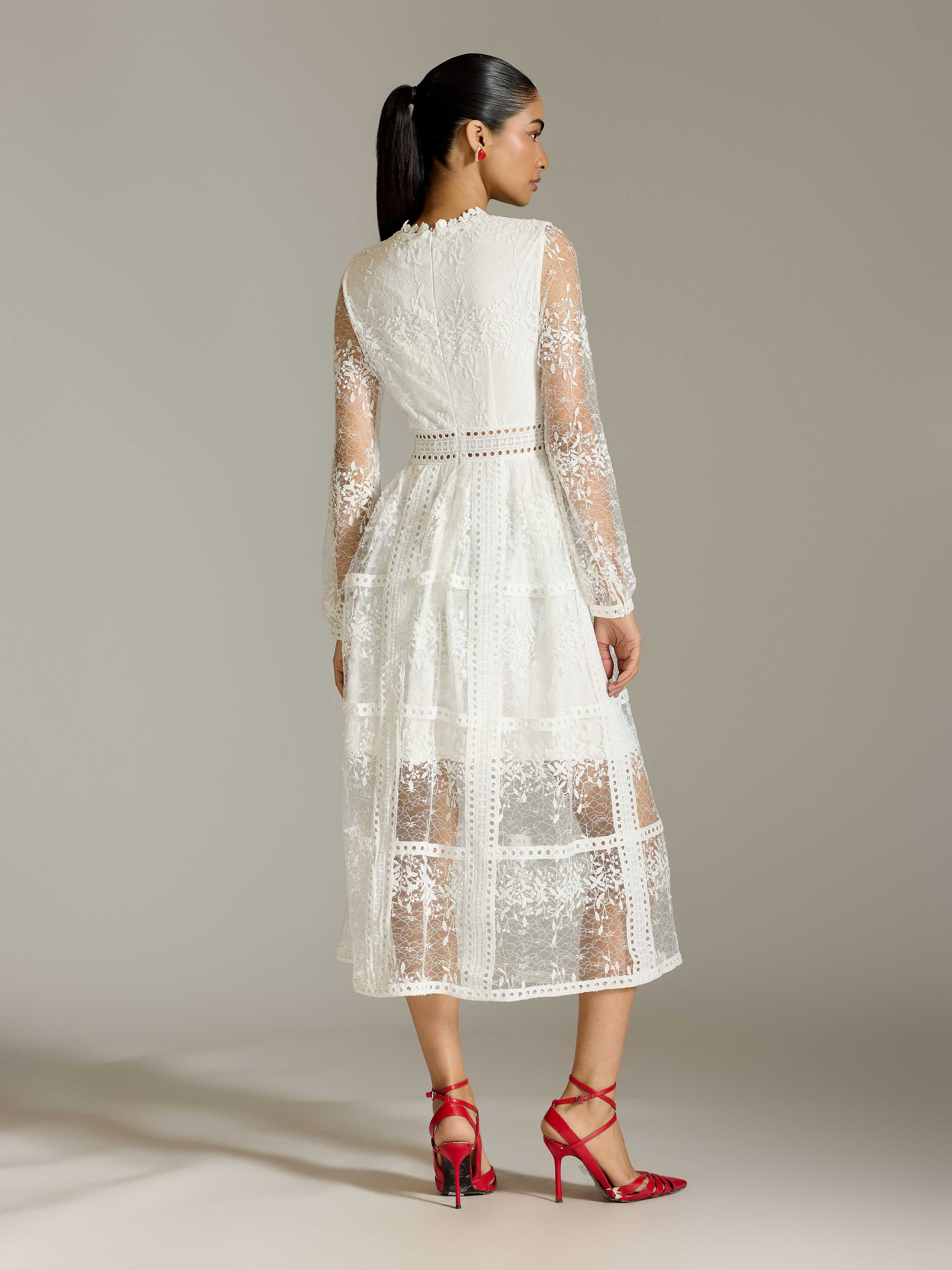 White Eleanor Long Dress