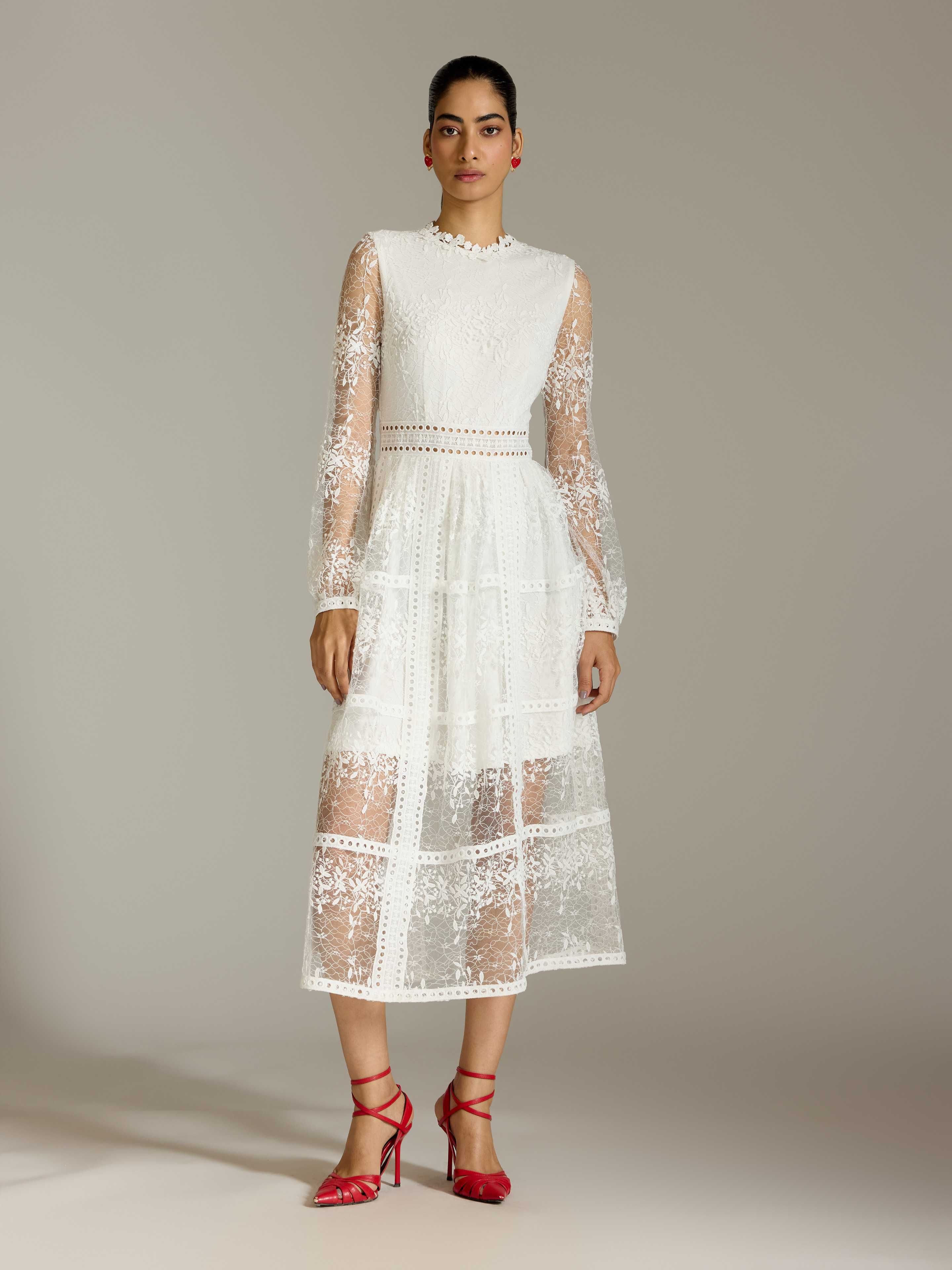 White Eleanor Long Dress