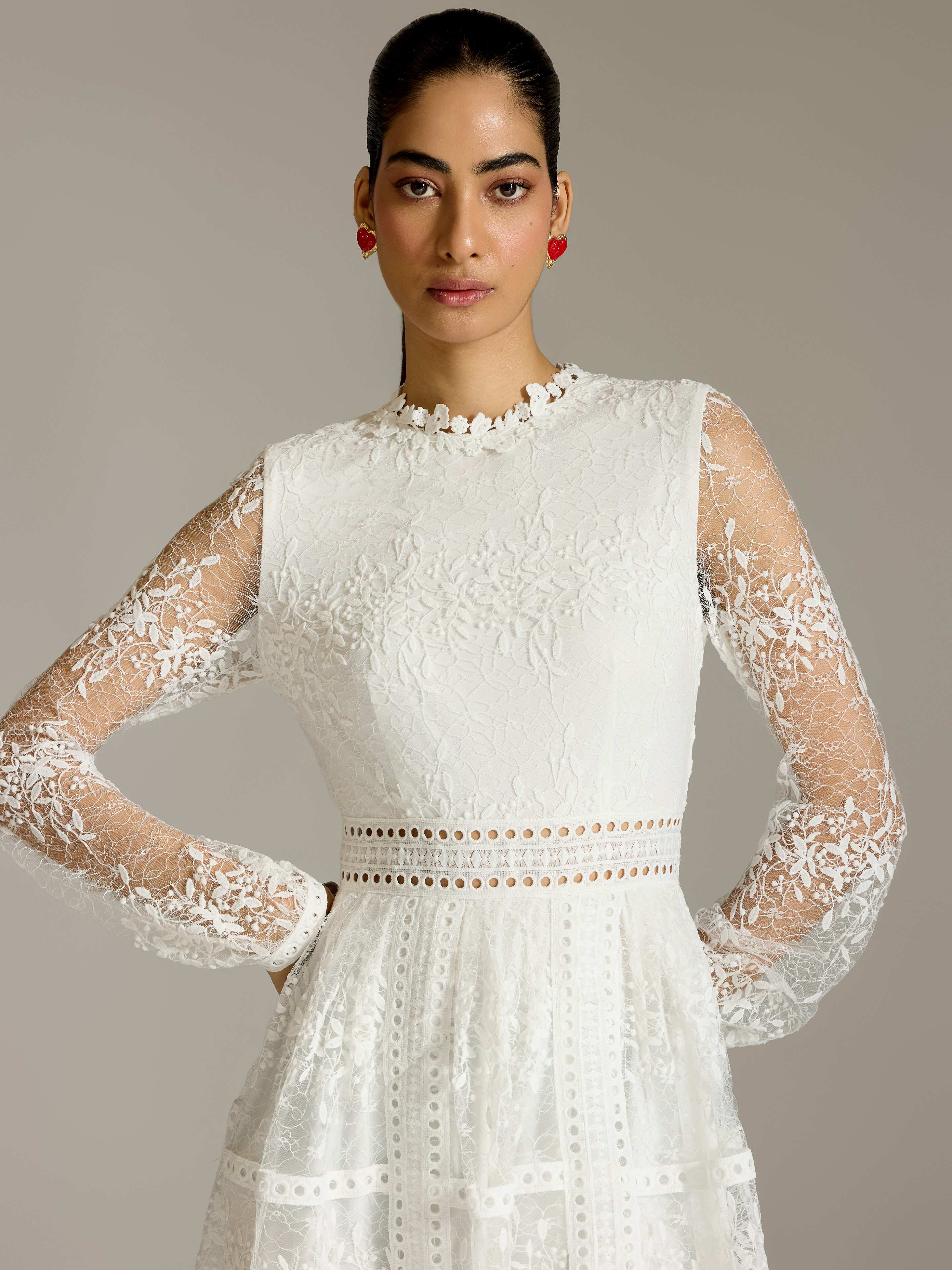 White Eleanor Long Dress
