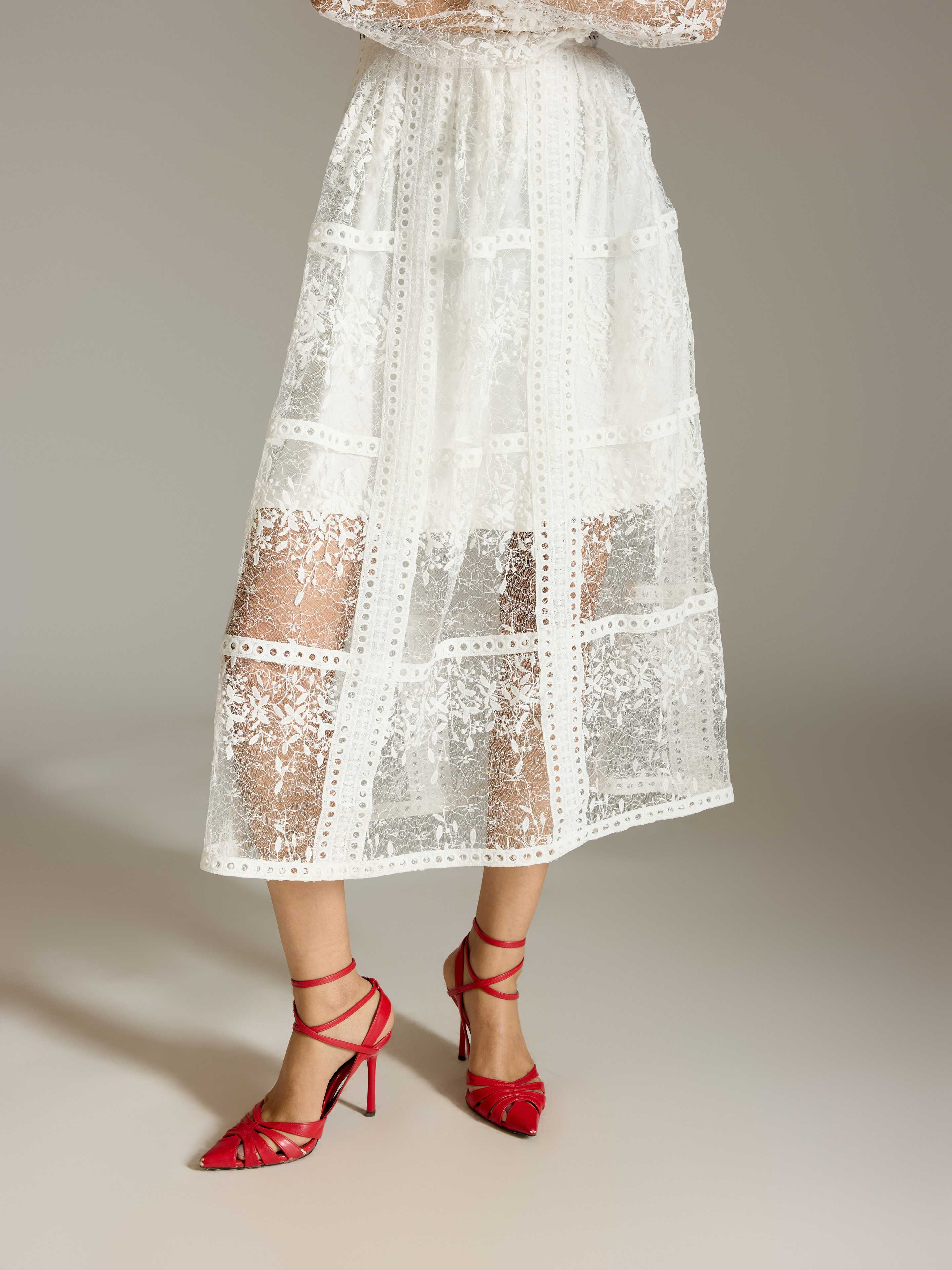 White Eleanor Long Dress
