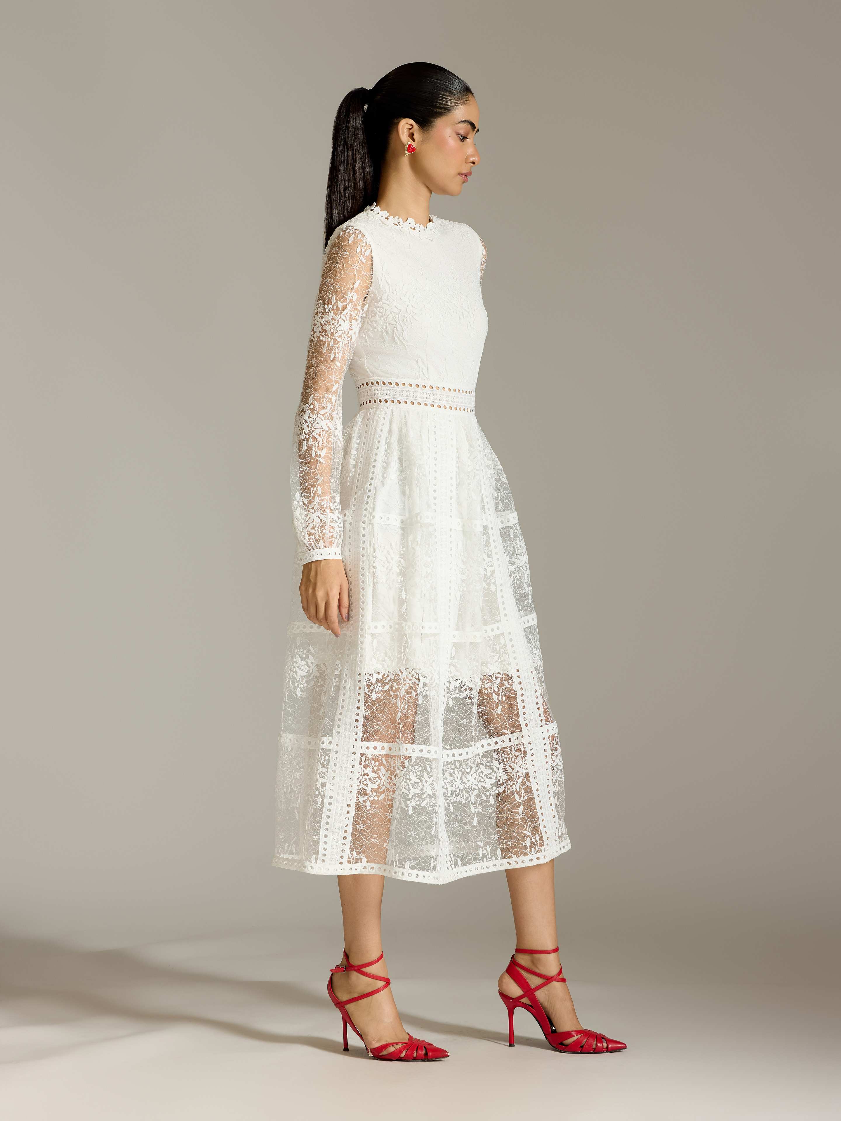White Eleanor Long Dress