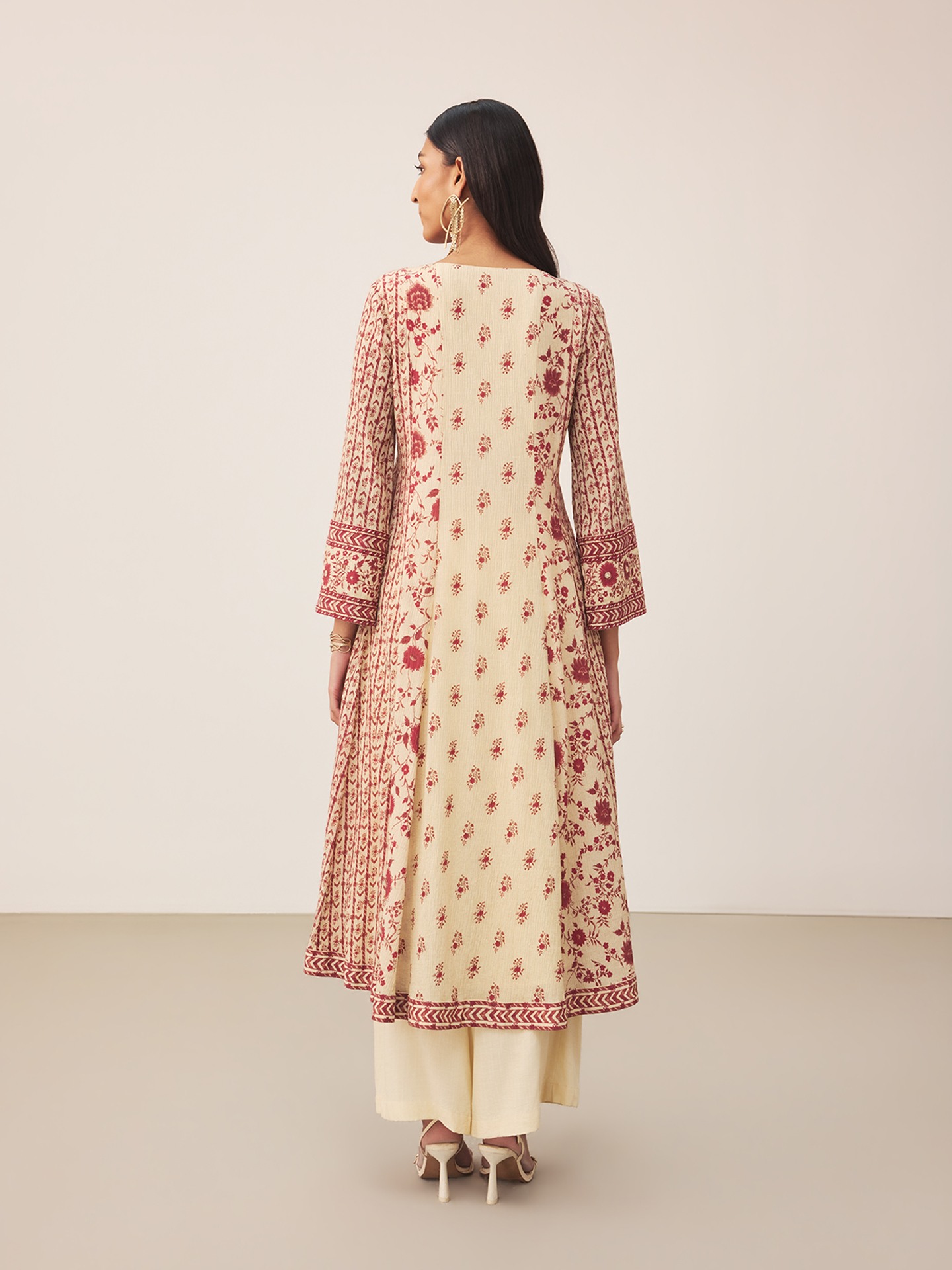 Red Bohemian Suit Set