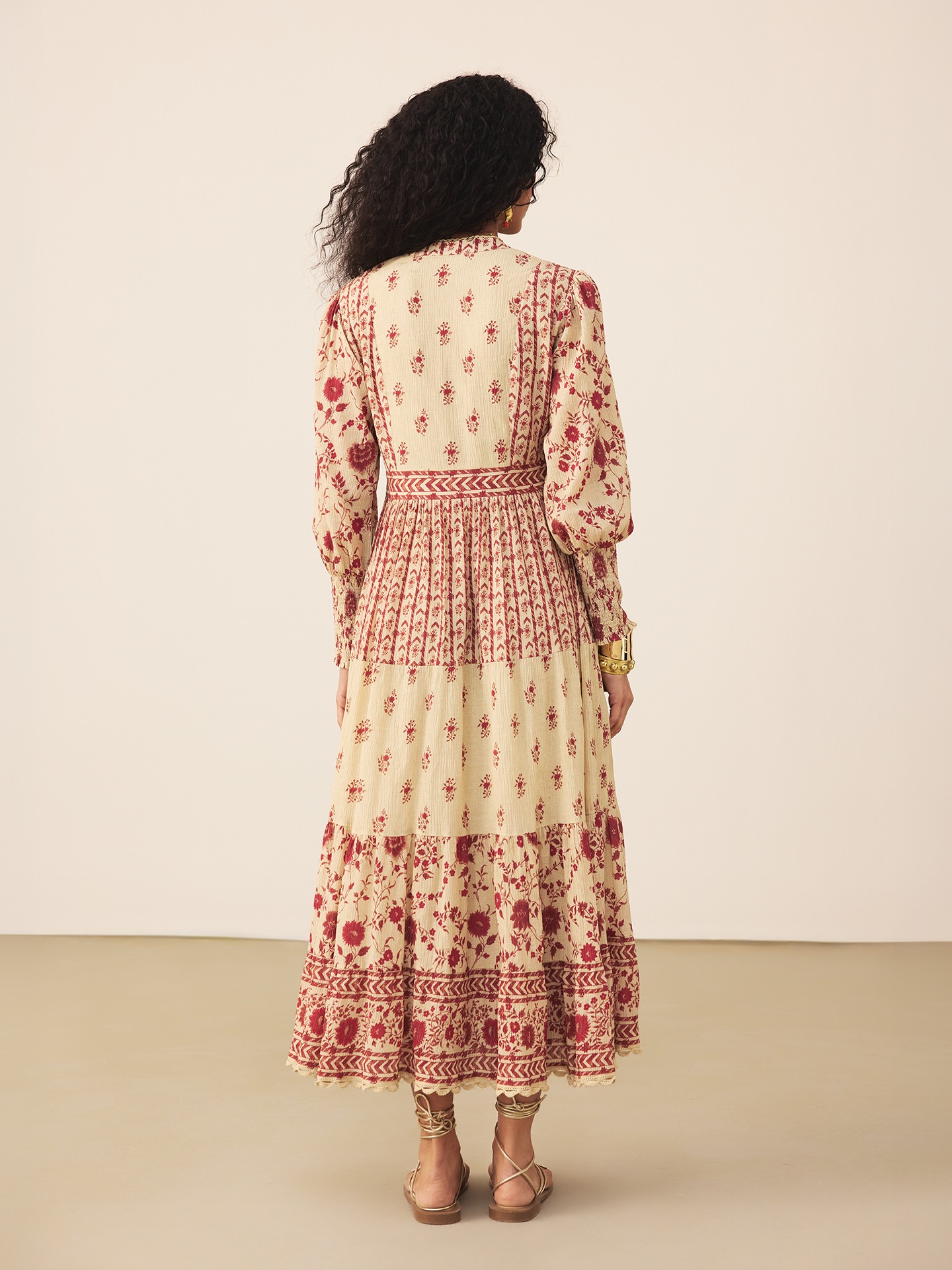 Red Bohemian Long Dress