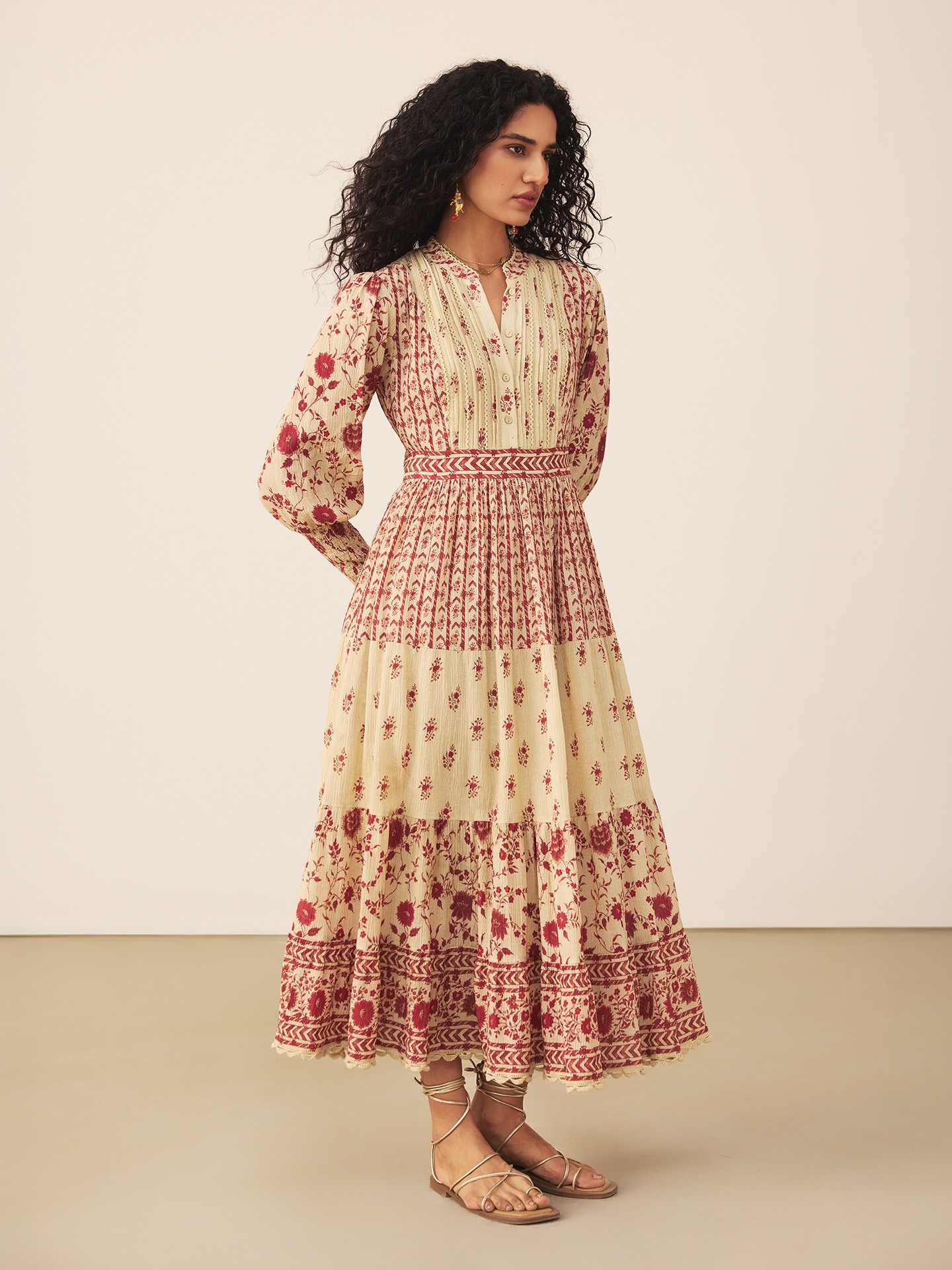 Red Bohemian Long Dress