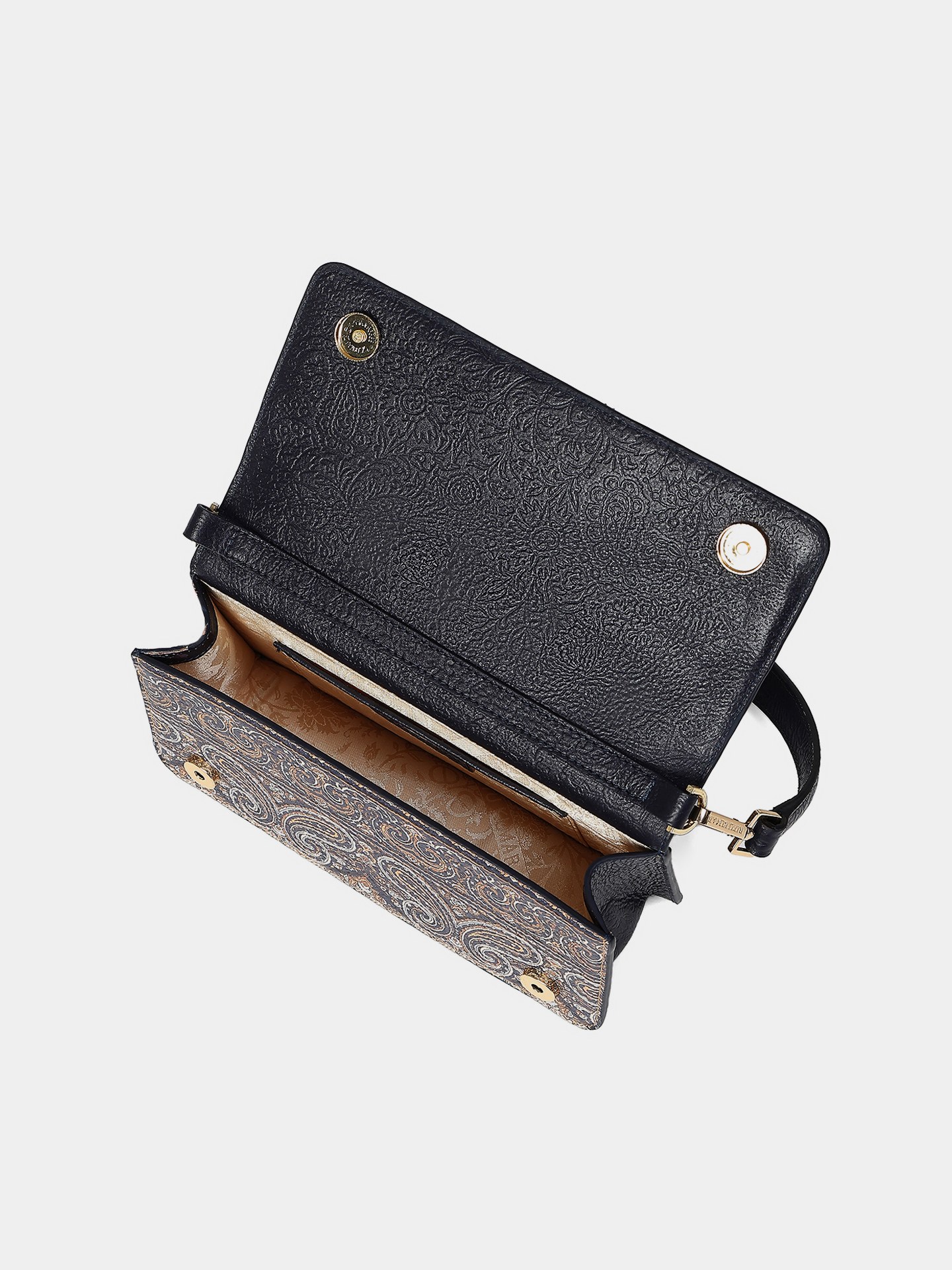 Navy Blue Jamawar Sling Bag