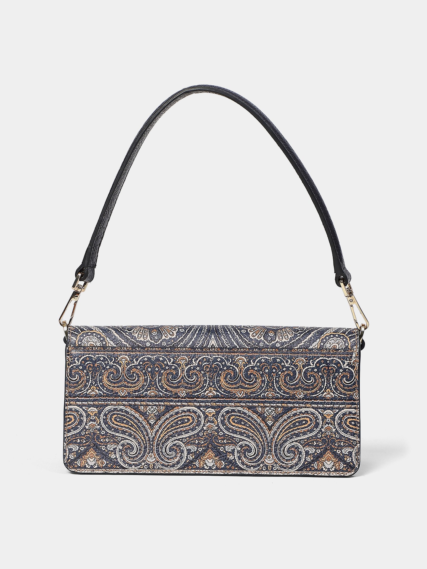 Navy Blue Jamawar Sling Bag