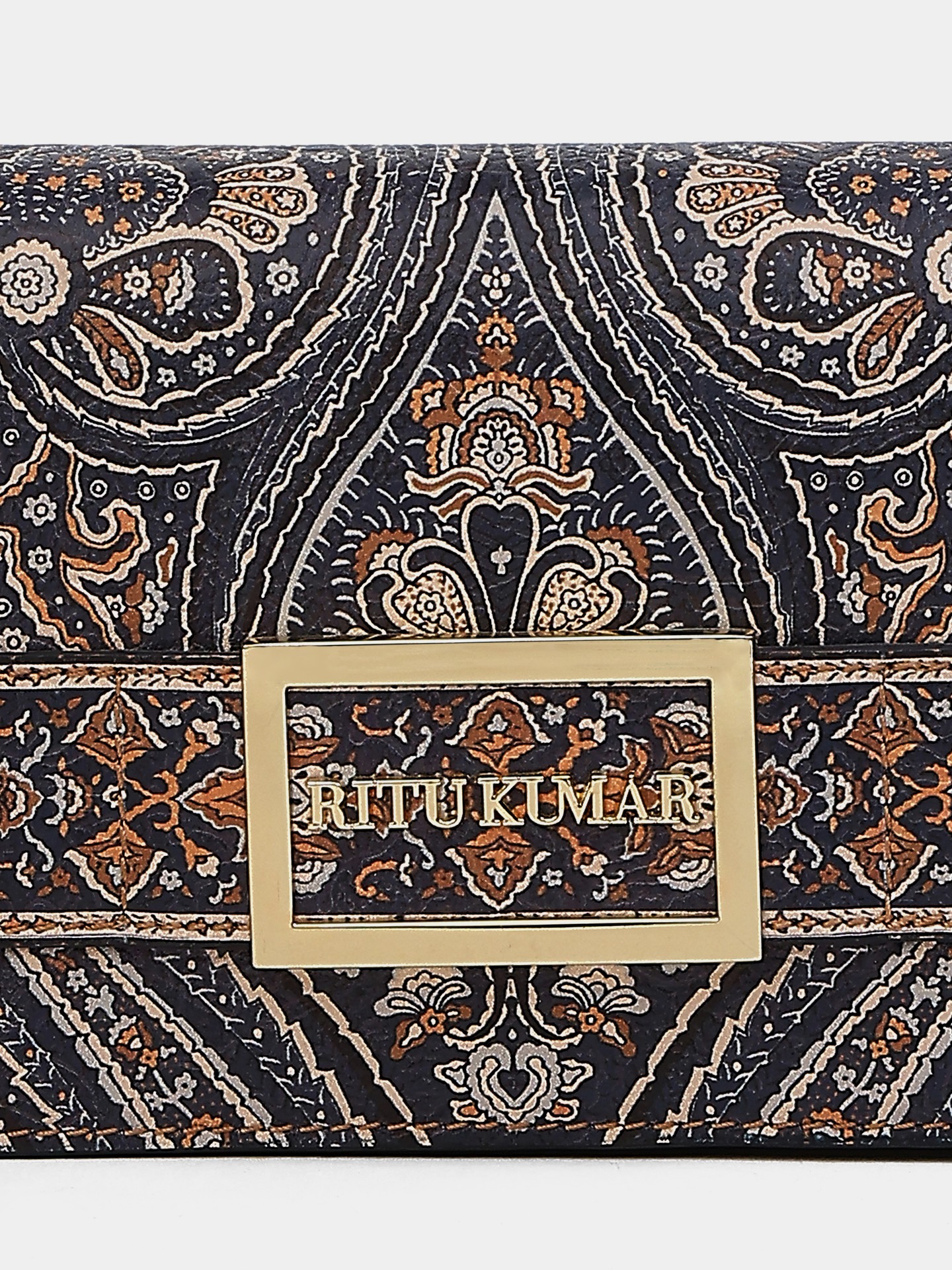 Navy Blue Jamawar Sling Bag