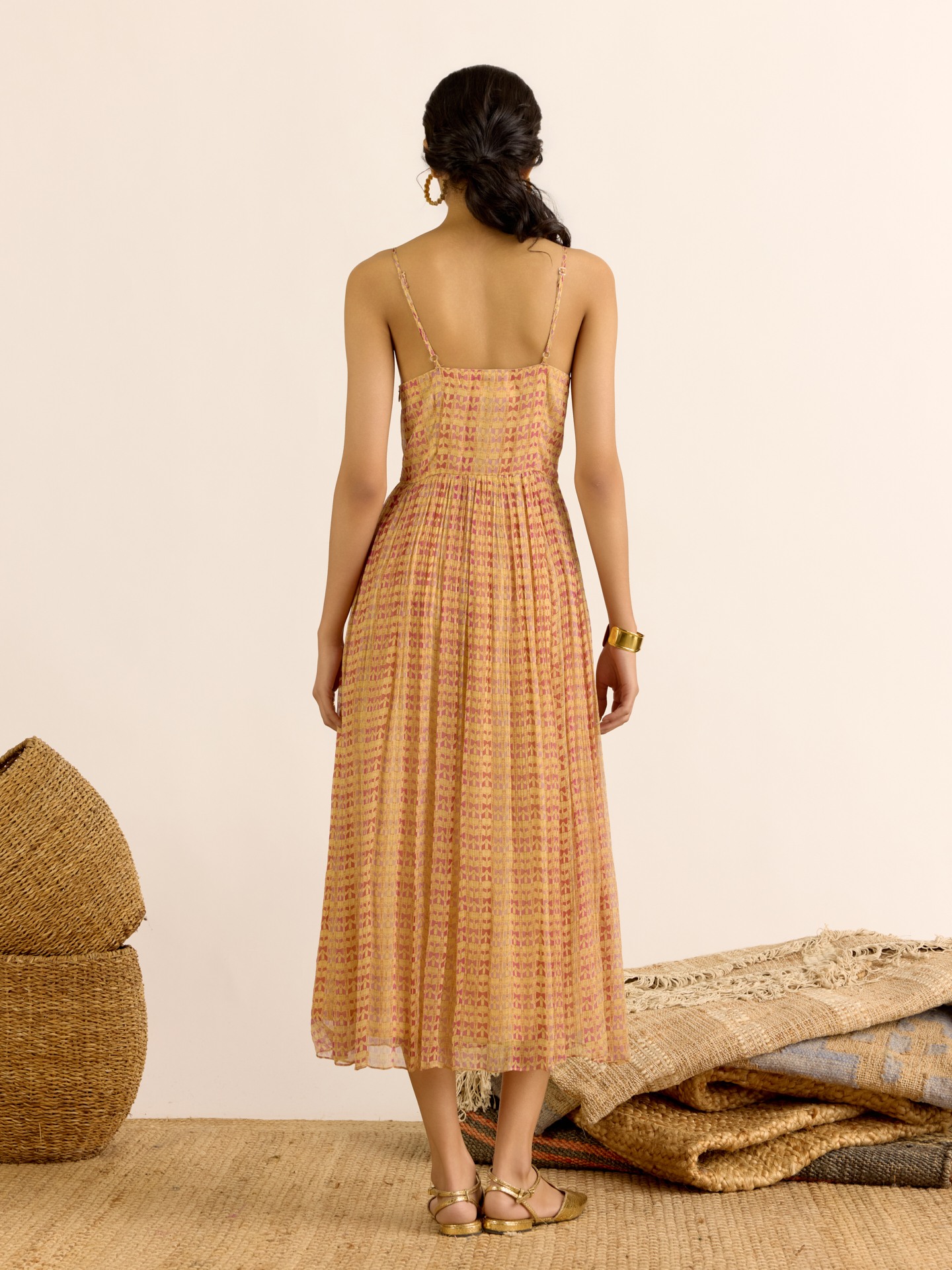 Beige Mia Long Dress