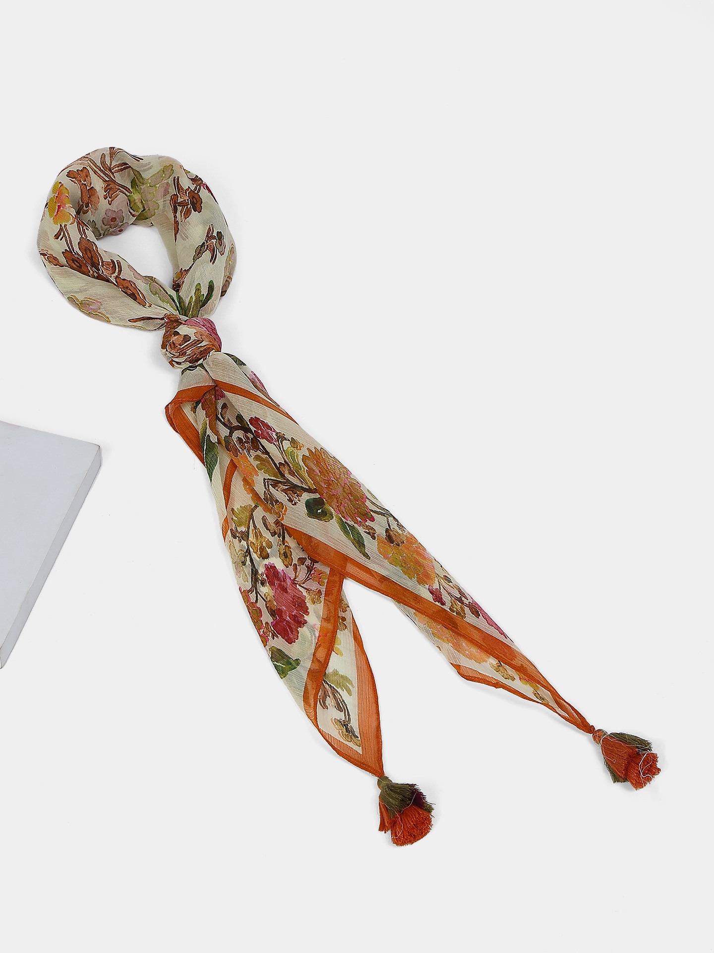 Multi Ecru Florica Scarf
