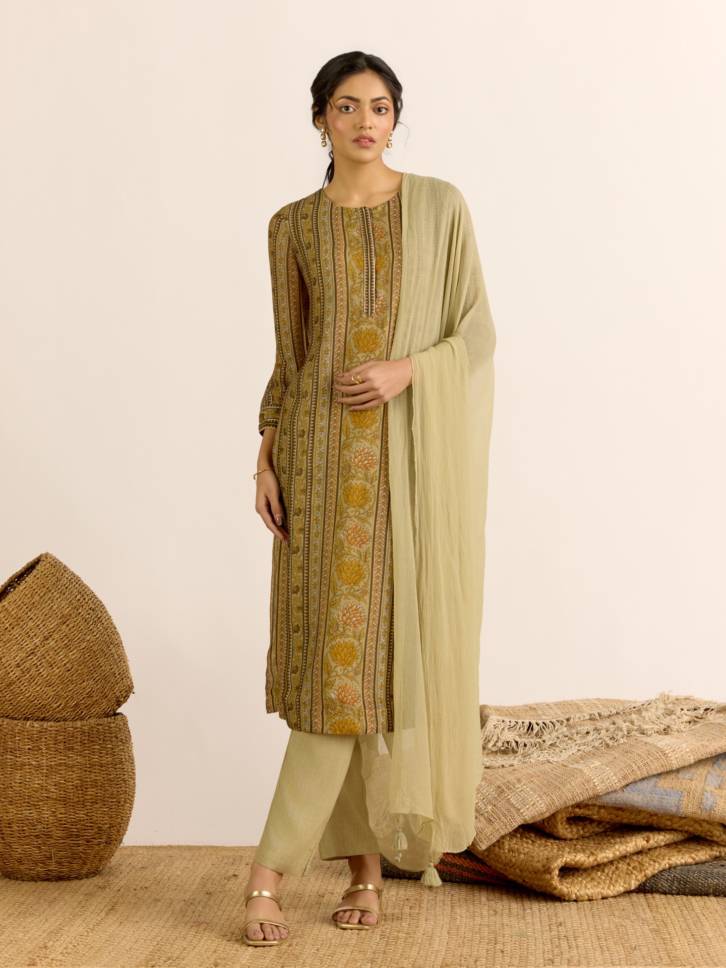 Olive Toobah  Suit Set