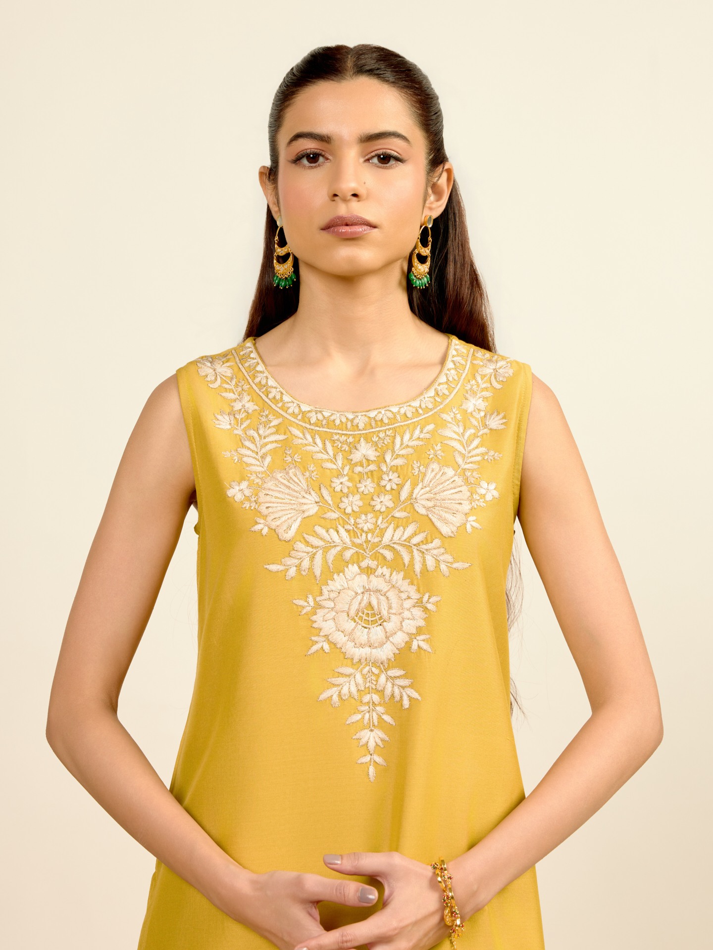 Lime Green Aroma Solid Suit Set