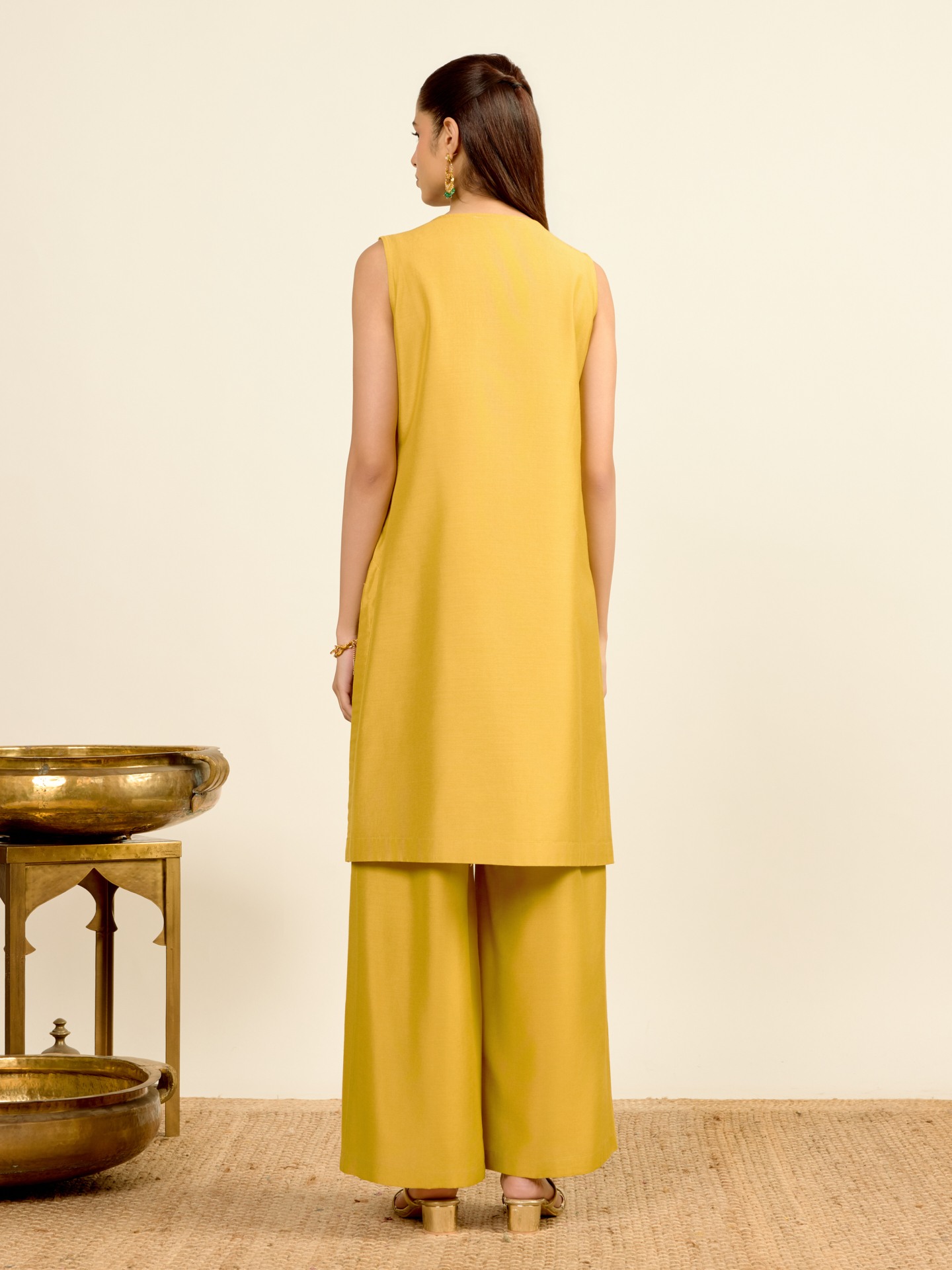 Lime Green Aroma Solid Suit Set