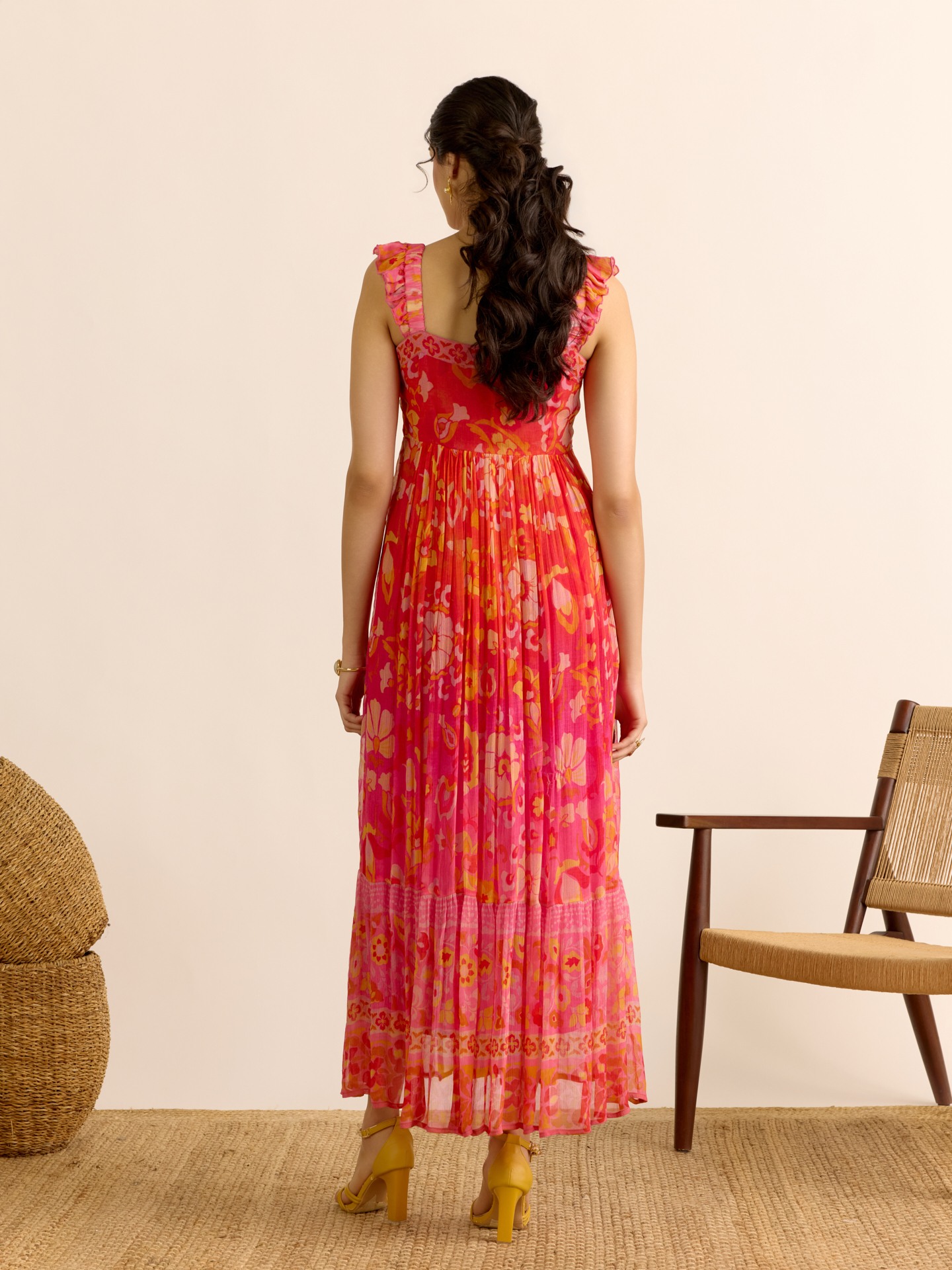 Orange Hannah Long Dress