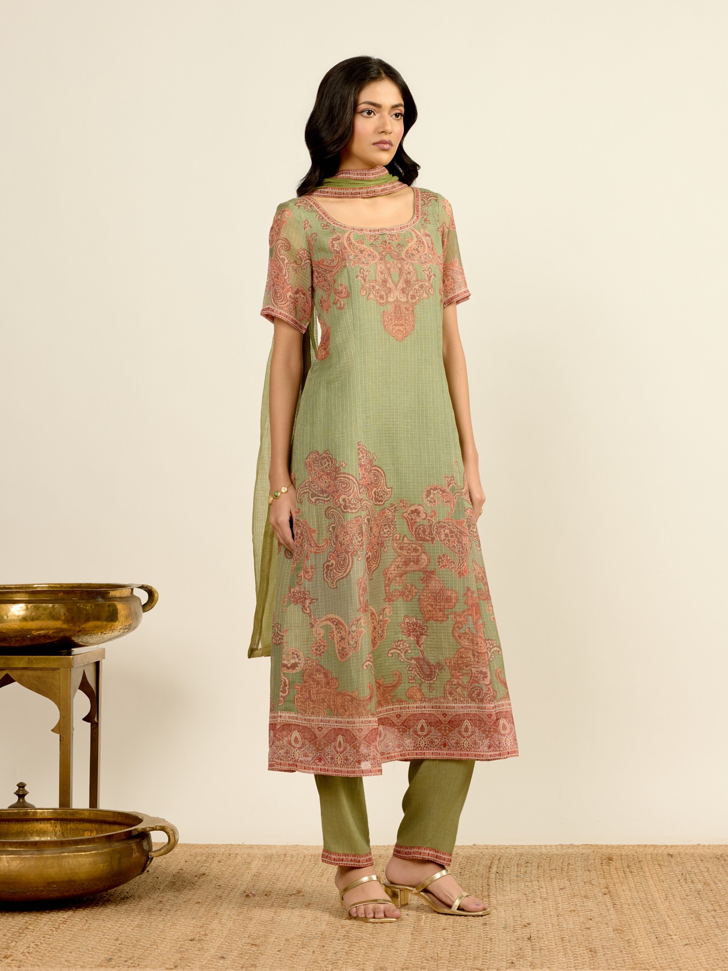 Green Tanush Suit Set