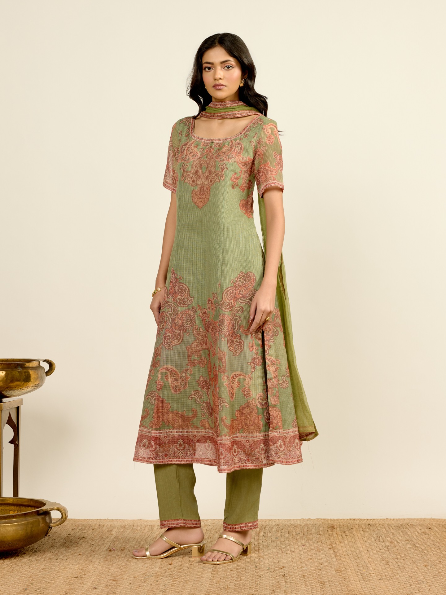 Green Tanush Suit Set