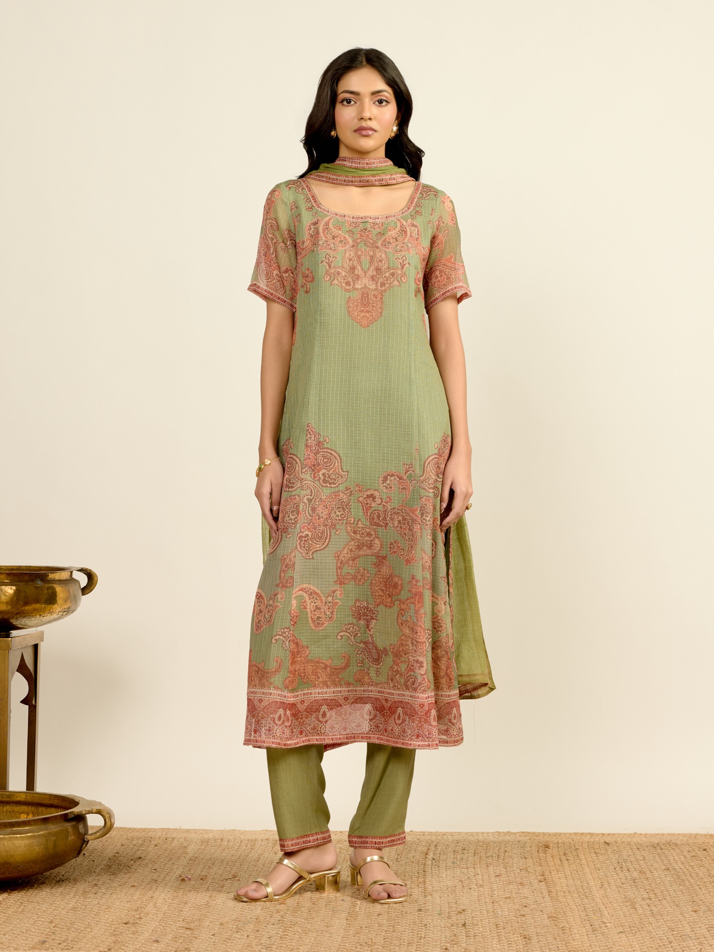 Green Tanush Suit Set