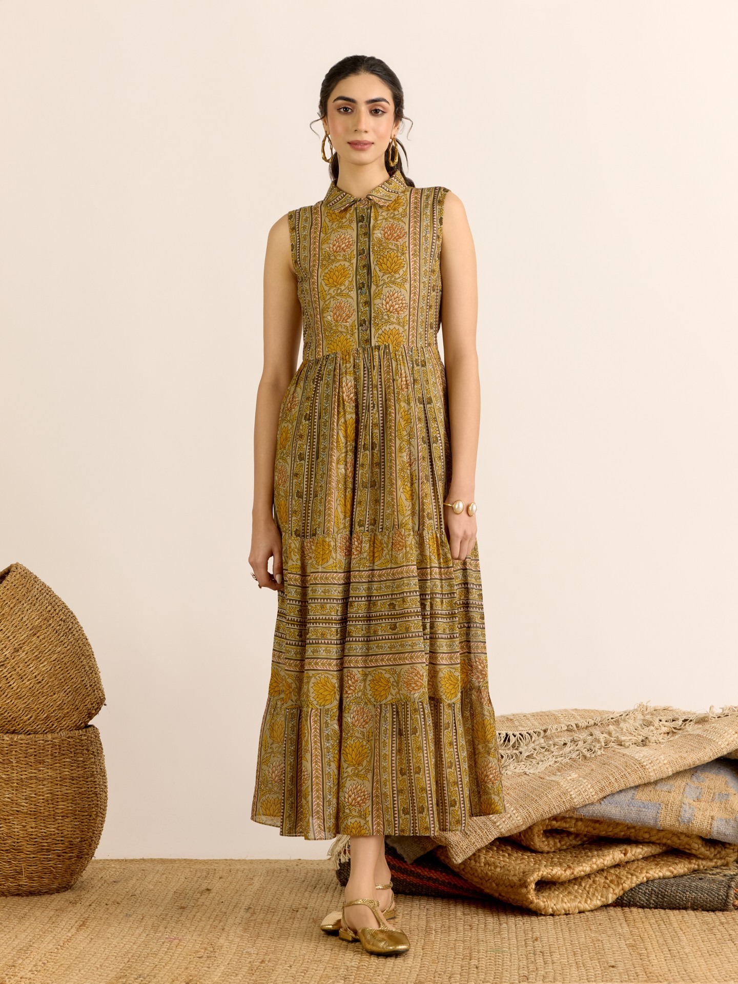 Olive Toobah  Long Dress