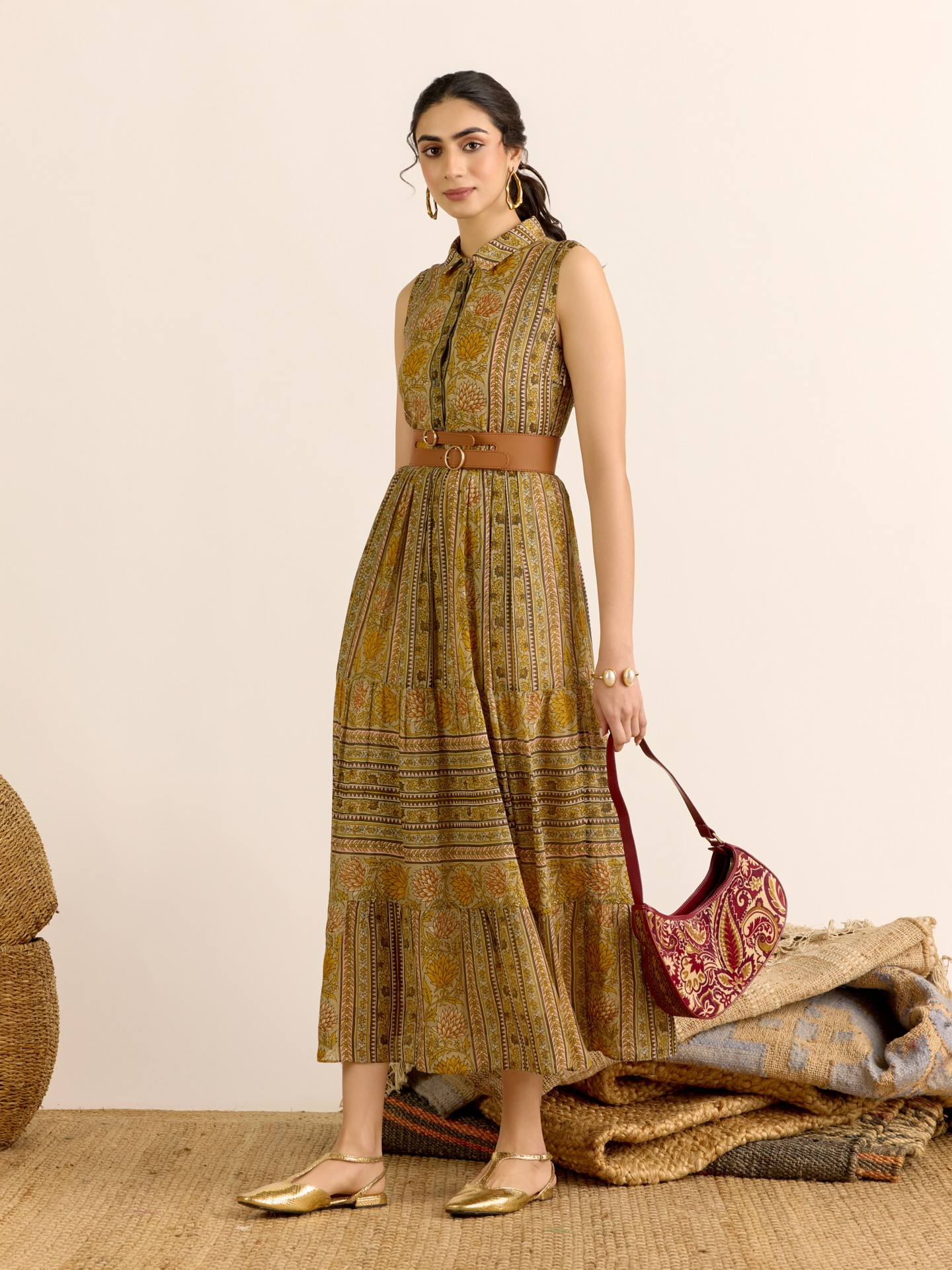 Olive Toobah  Long Dress