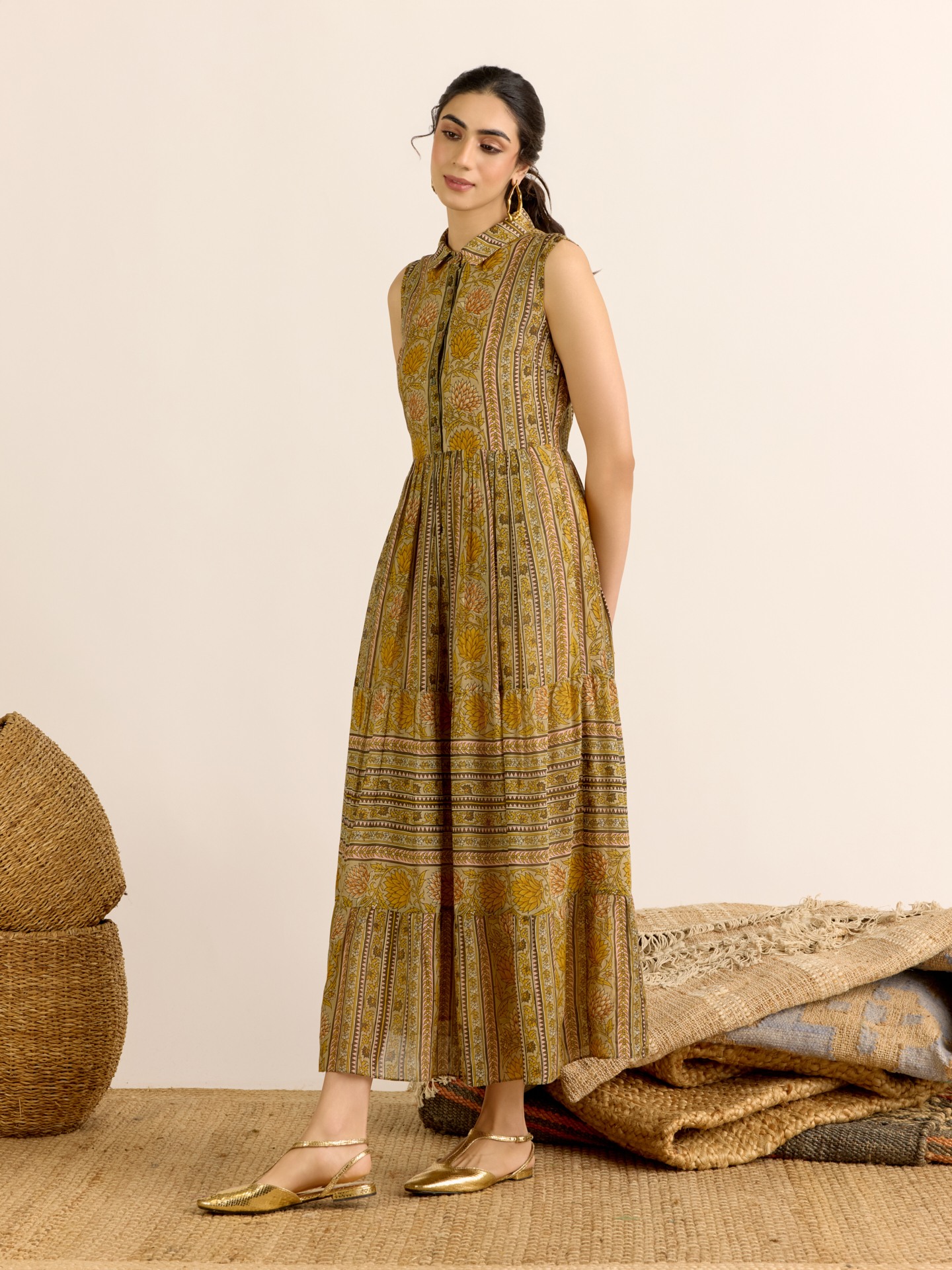 Olive Toobah  Long Dress