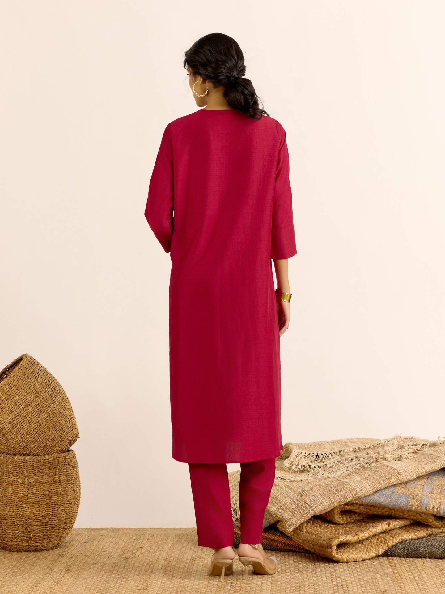 Maroon Gulnaz Kurta Set
